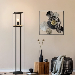 Eglo Libertad Rectangular Metal Framed Floor Lamp creative lampshade design
