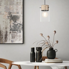 Eglo Madreselva Clear Glass Shade Ceiling Pendant sleek LED ceiling lamp