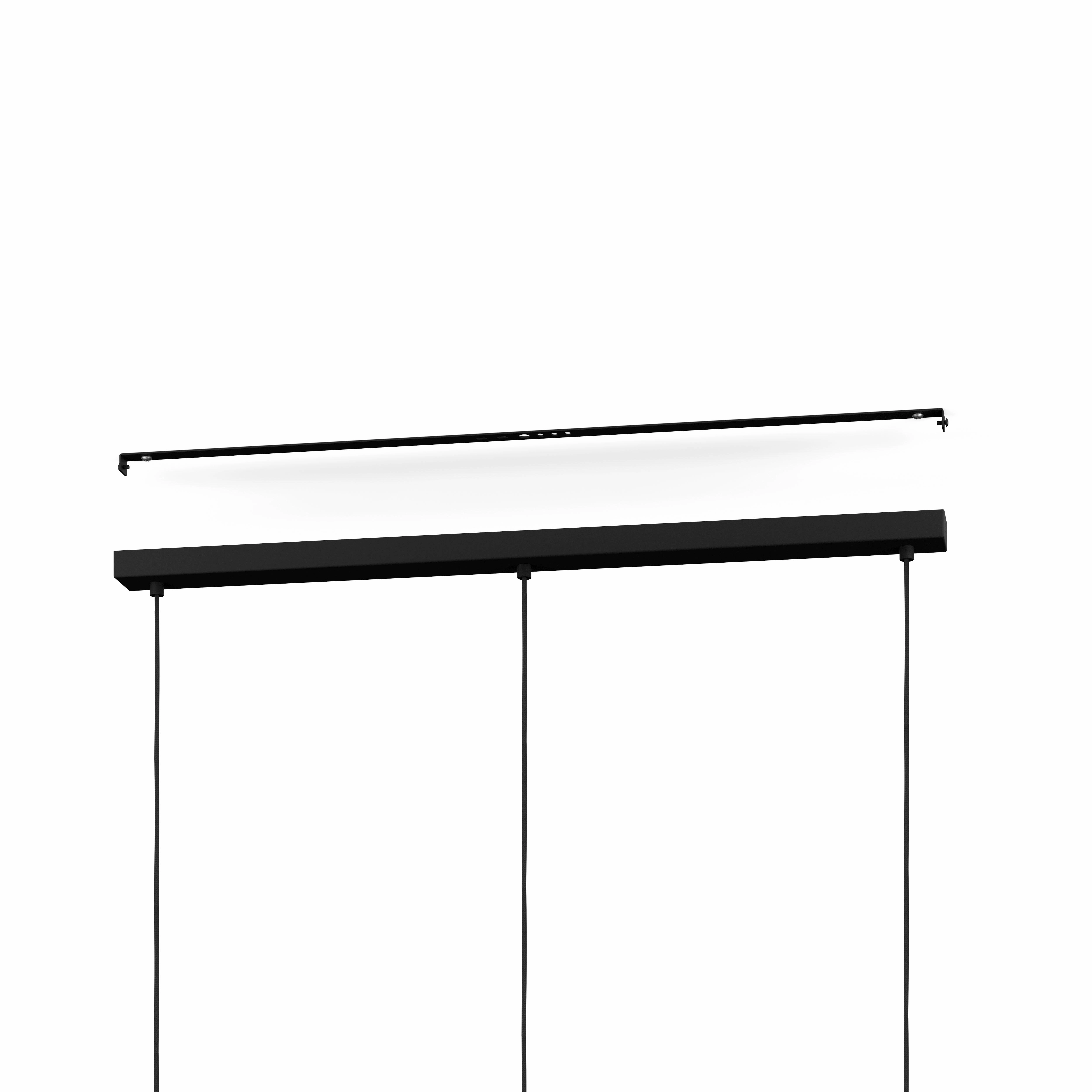 Eglo Manby 3 Light Black Round Mesh Shade Ceiling Pendant