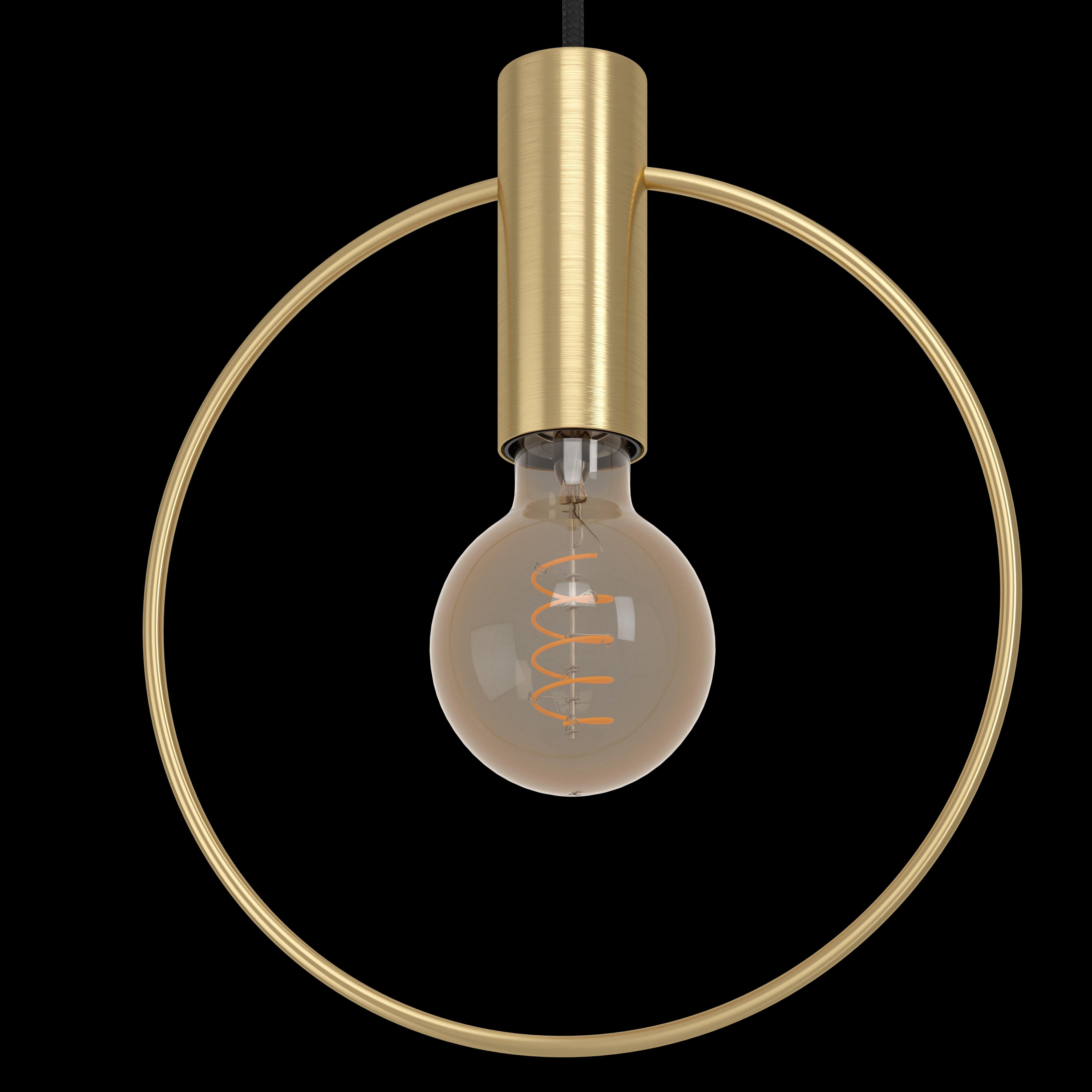 Eglo Manizales Brass Hoop Ceiling Pendant