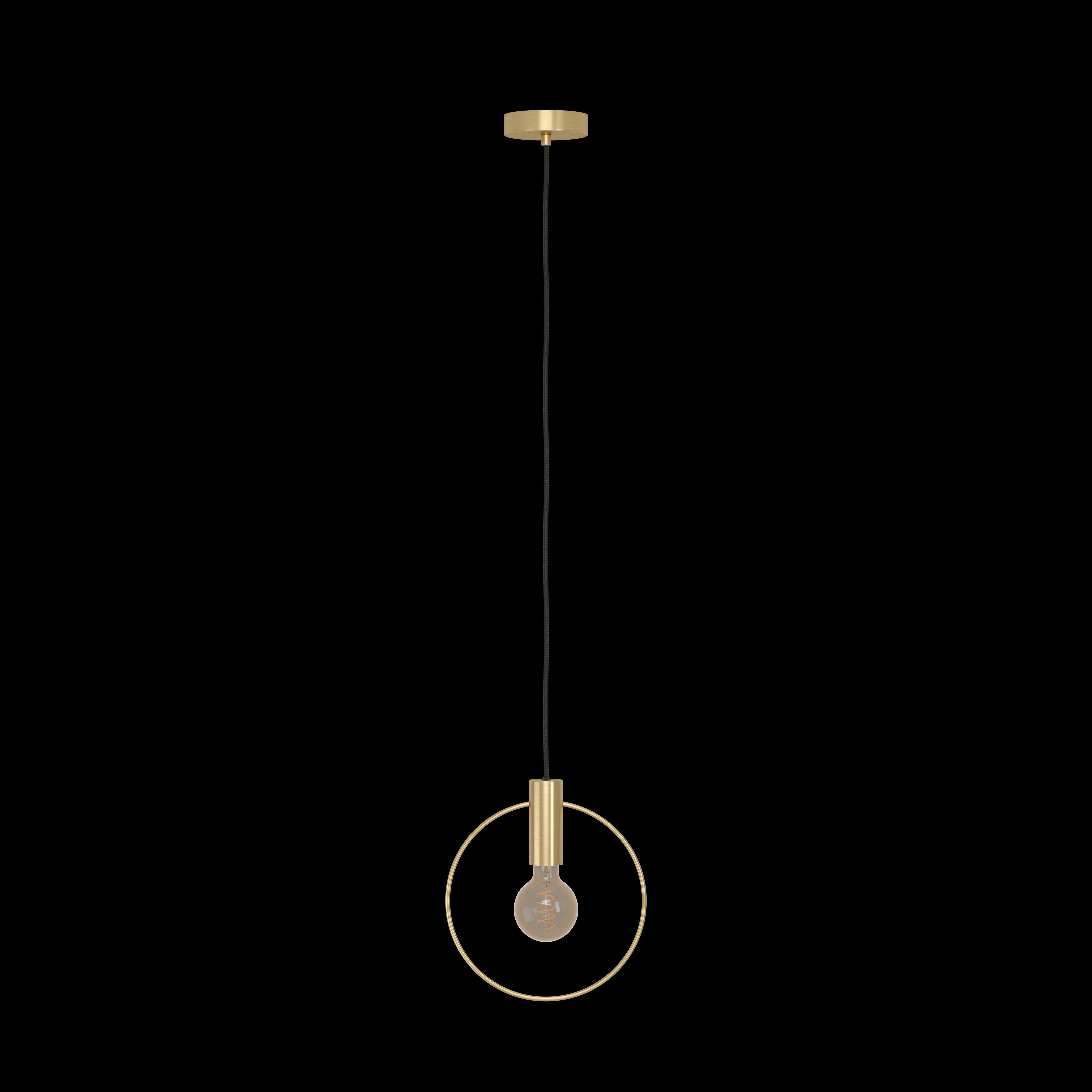 Eglo Manizales Brass Hoop Ceiling Pendant