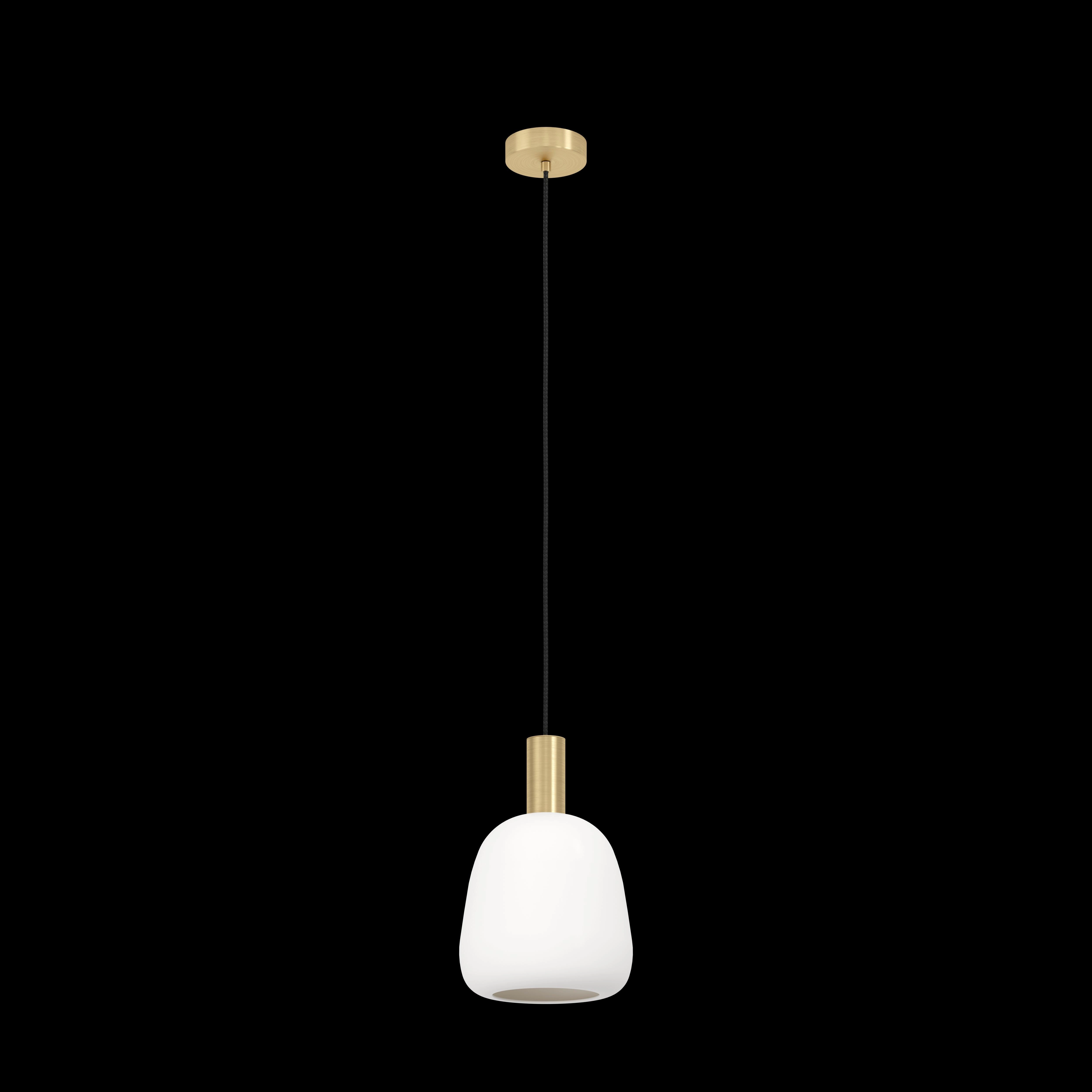 Eglo Manzanares Opal Glass & Brass Ceiling Pendant
