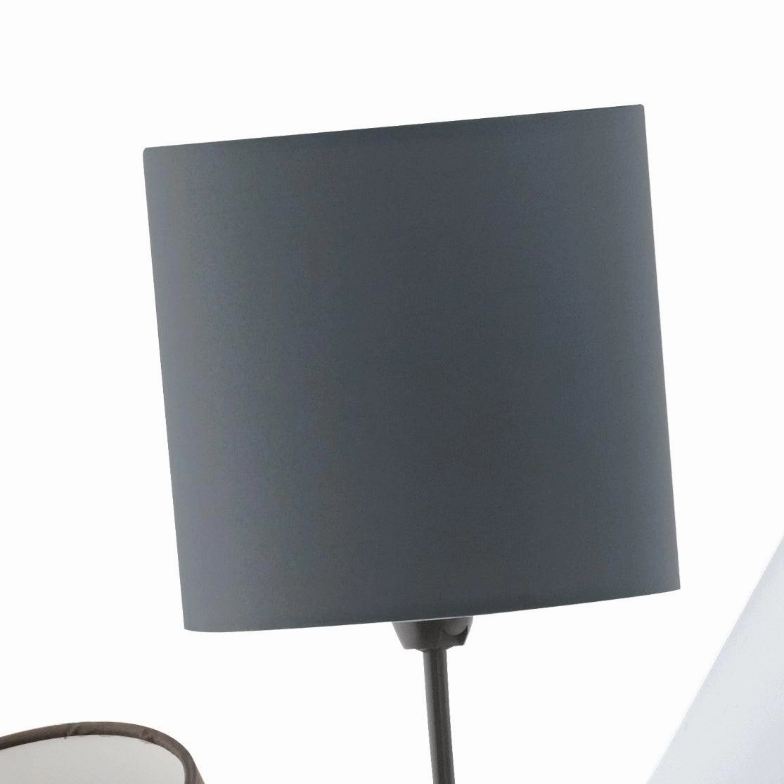 Eglo Maronda Black 3 Light Floor Lamp - Fabric Shades