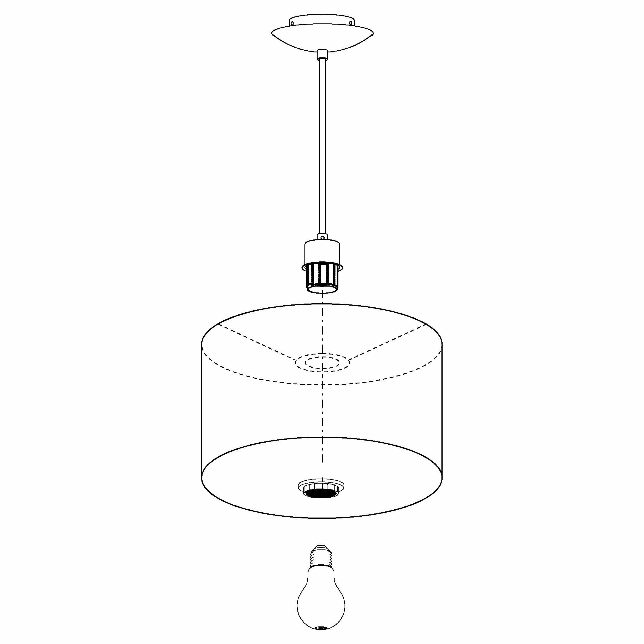 Eglo Maserlo Nickel Ceiling Pendant With Fabric Brown & Gold Shade