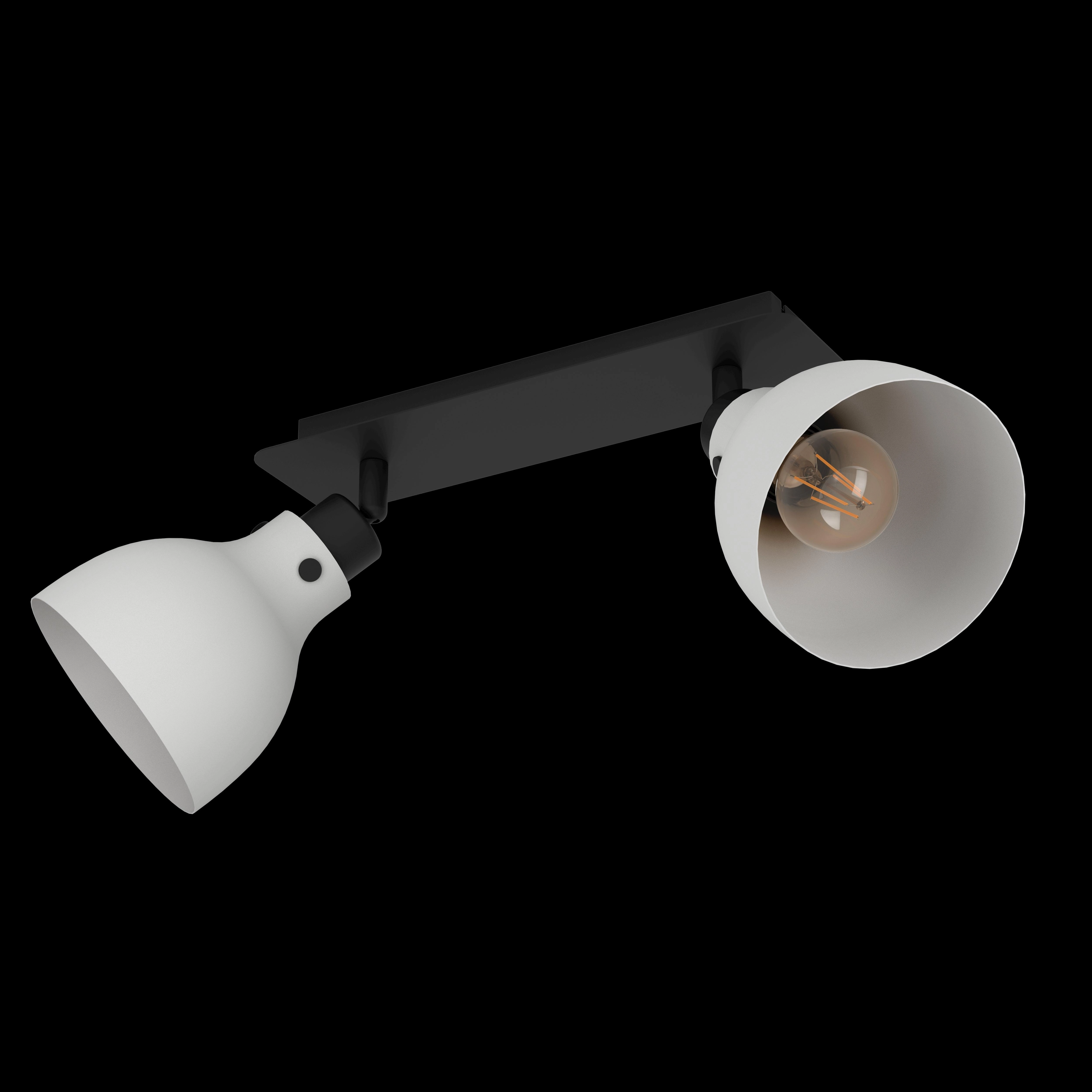 Eglo Matlock Black & Grey 2 Light Bar Spotlight
