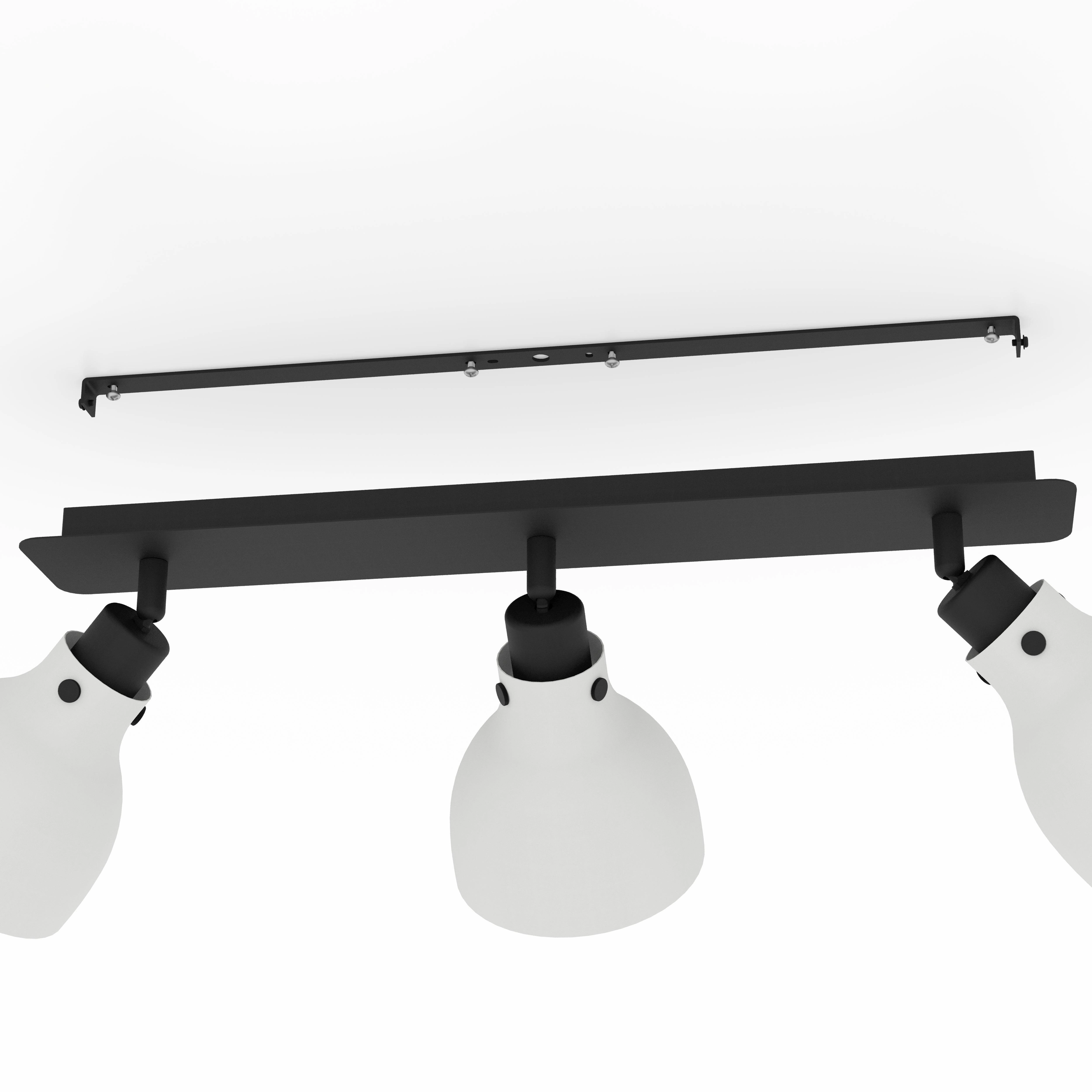 Eglo Matlock Black & Grey 3 Light Bar Spotlight