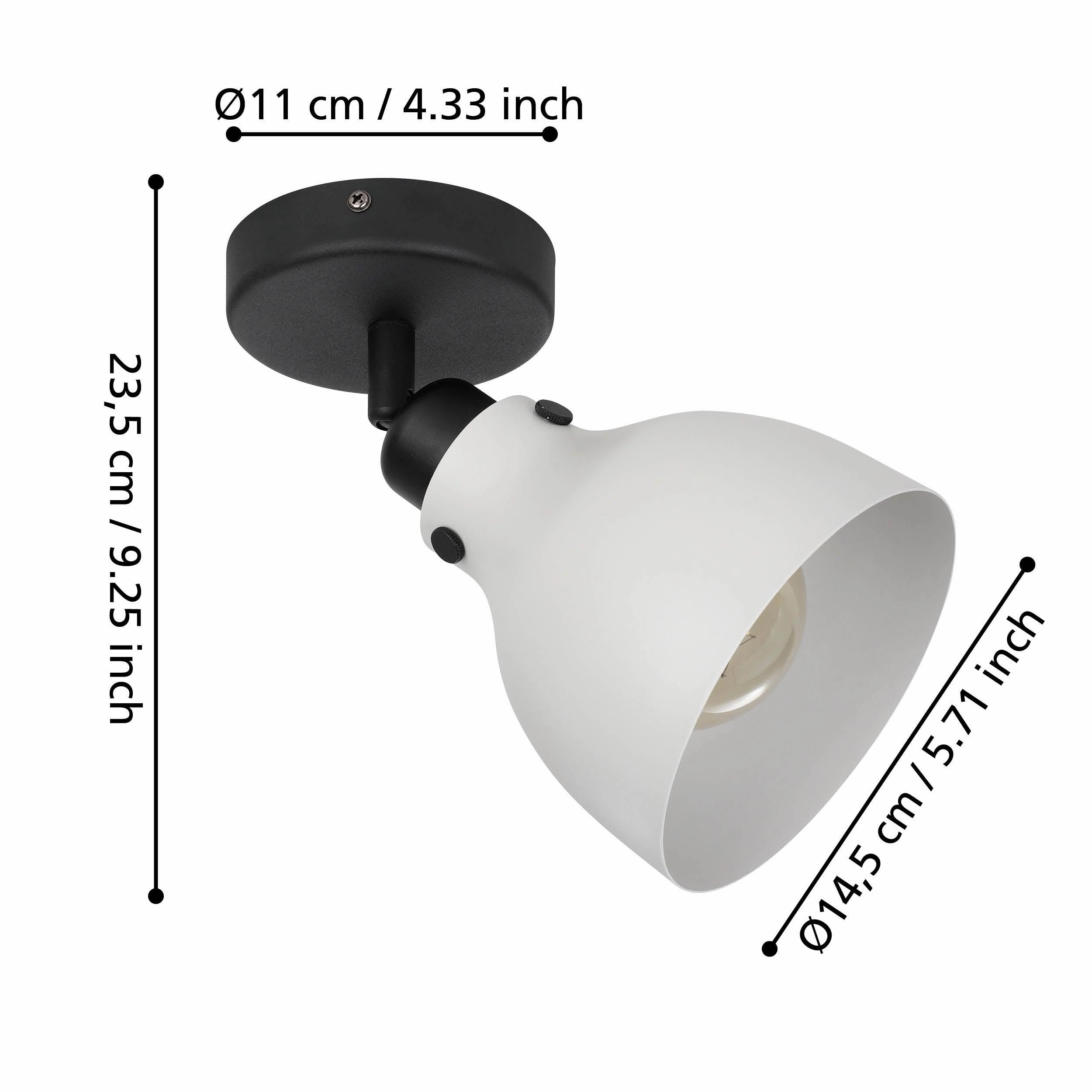 Eglo Matlock Black & Grey Spotlight