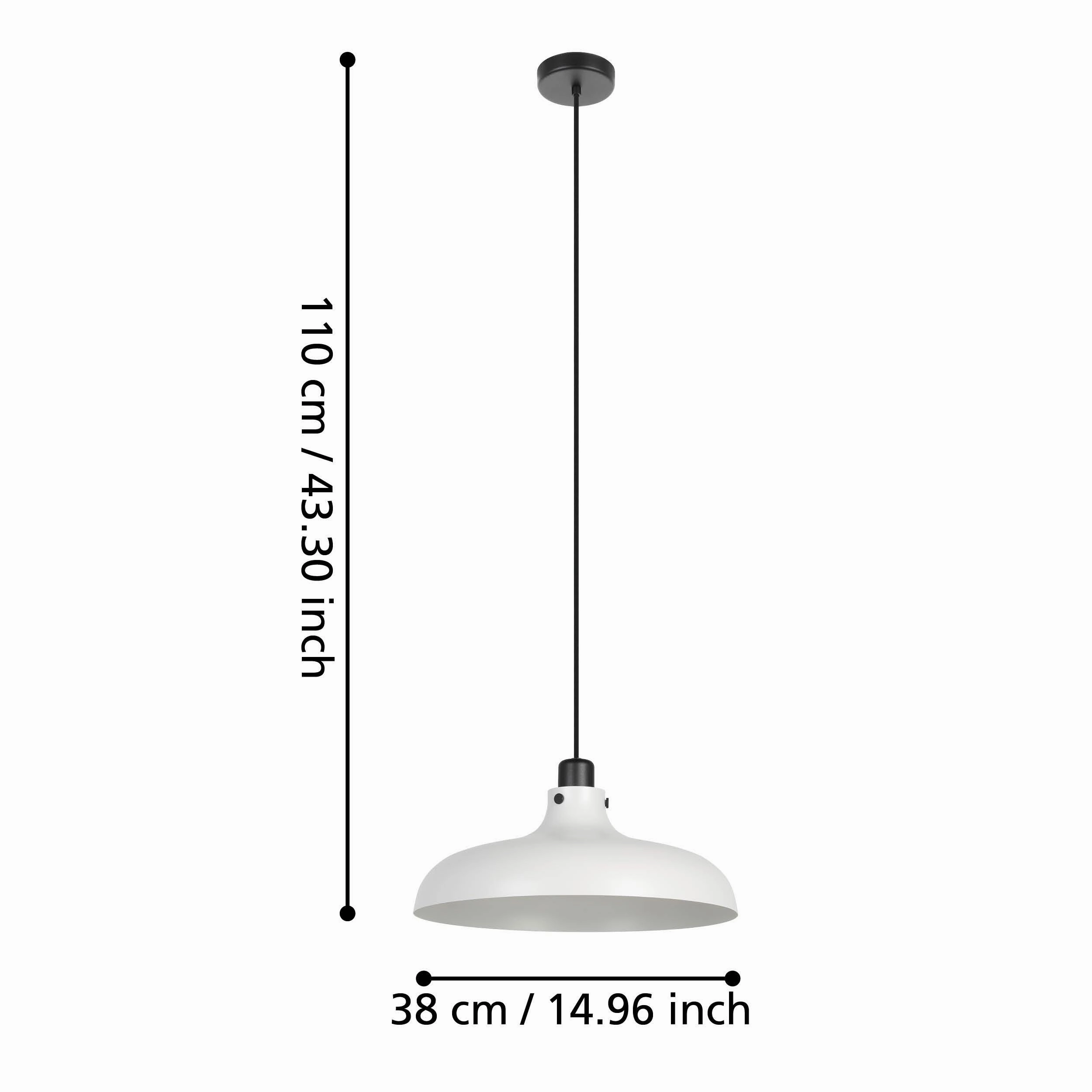 Eglo Matlock Pale Grey Industrial Ceiling Pendant
