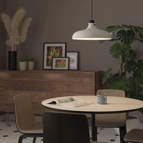 Eglo Matlock Pale Grey Industrial Ceiling Pendant flush mount ceiling fixture
