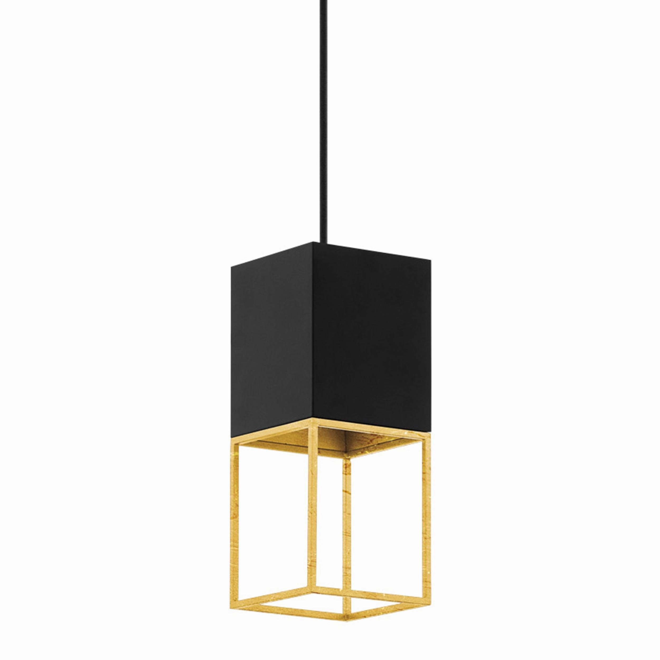 Eglo Montebaldo Square Metal & Gold Metal Framed Pendant