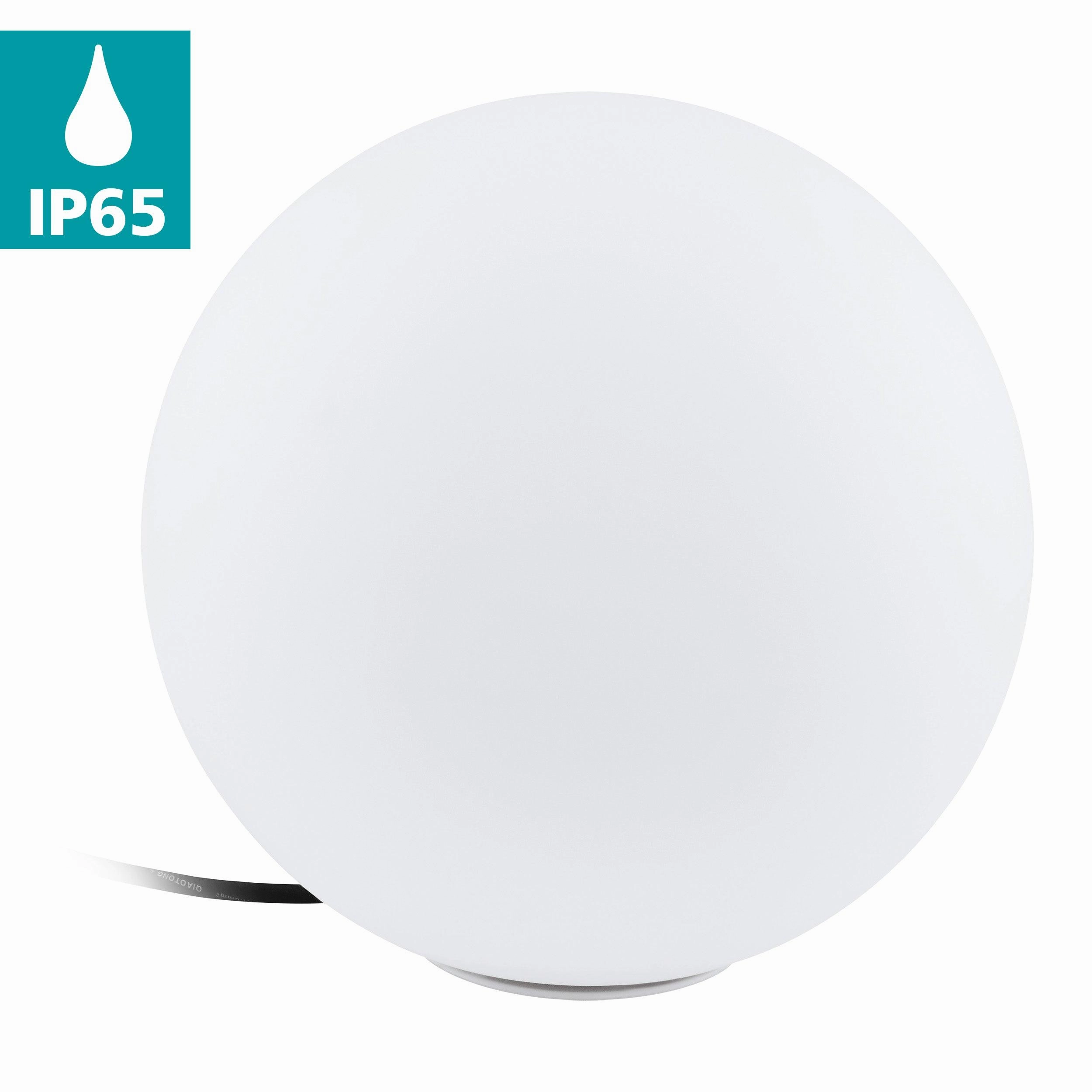 Eglo Monterolo IP65 Outdoor 30cm Plastic Globe Floor Lamp