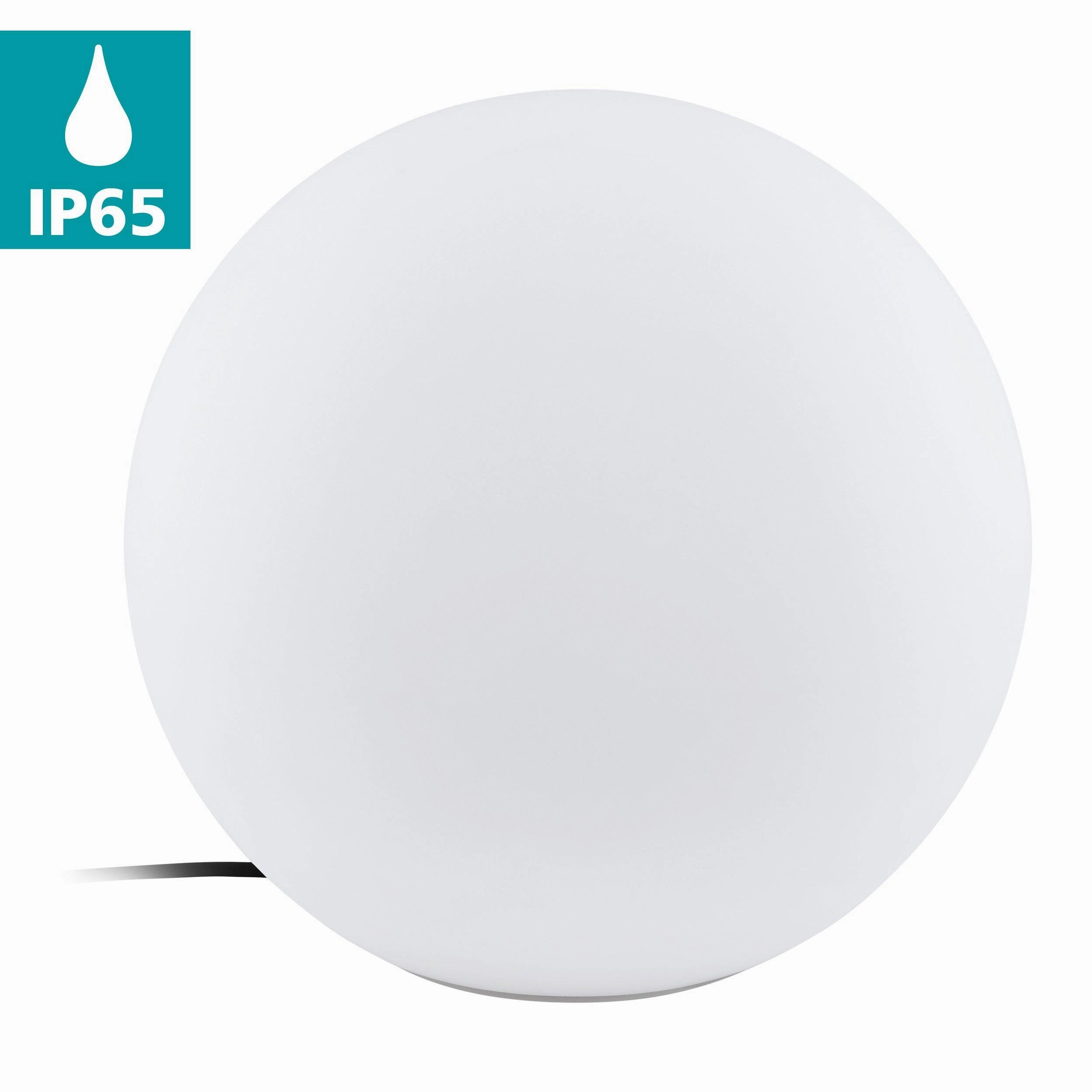 Eglo Monterolo IP65 Outdoor 39cm Plastic Globe Floor Lamp