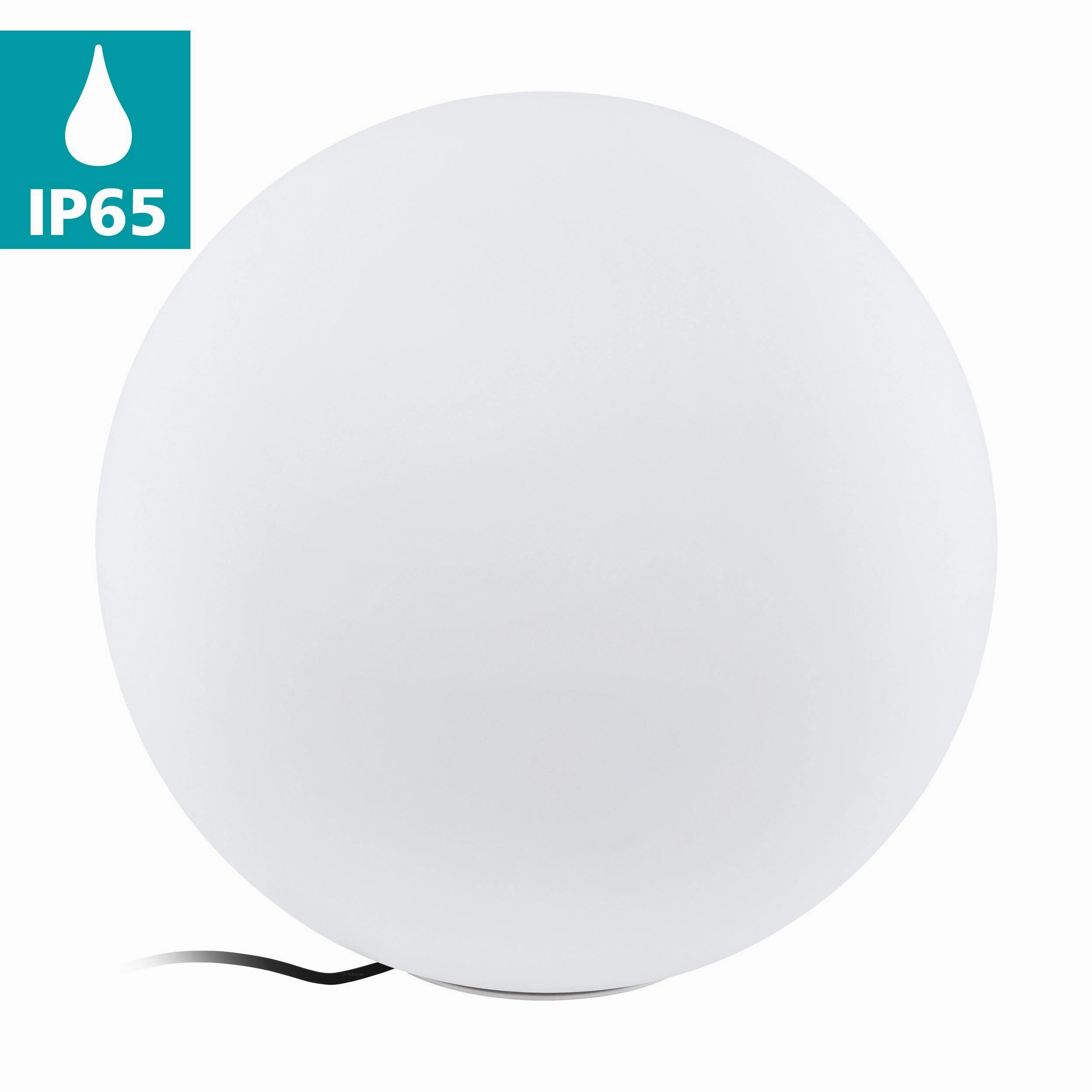 Eglo Monterolo IP65 Outdoor 50cm Plastic Globe Floor Lamp