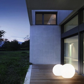 Eglo Monterolo IP65 Outdoor 50cm Plastic Globe Floor Lamp creative lampshade design