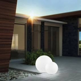Eglo Monterolo IP65 Outdoor 60cm Plastic Globe Floor Lamp creative lampshade design
