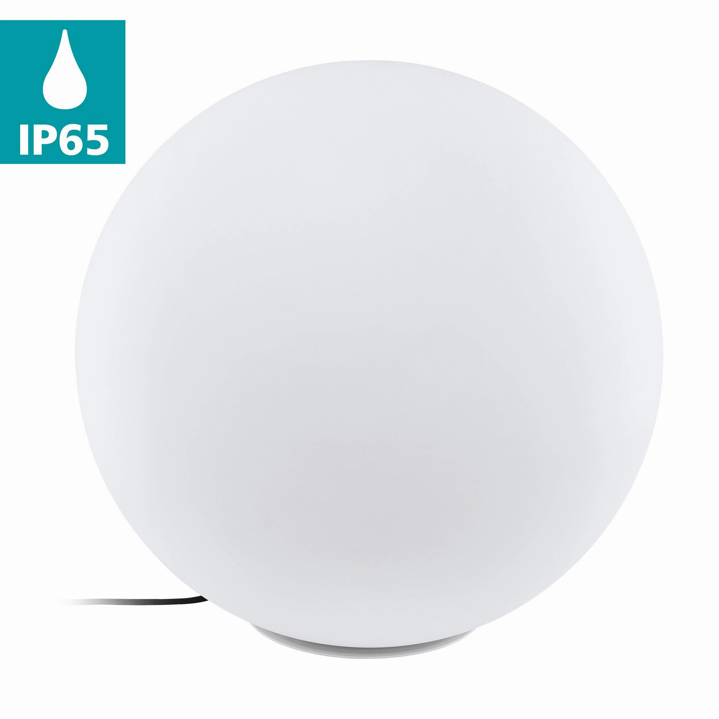 Eglo Monterolo IP65 Outdoor 60cm Plastic Globe Floor Lamp