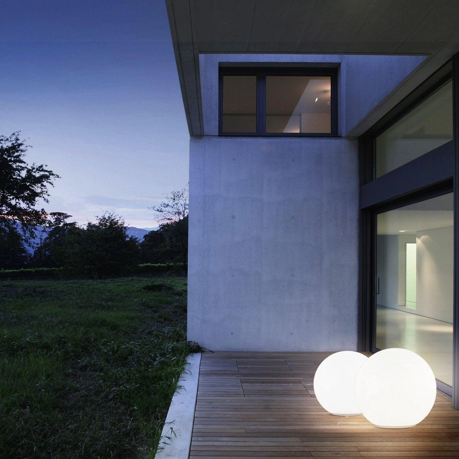 Eglo Monterolo IP65 Outdoor 60cm Plastic Globe Floor Lamp