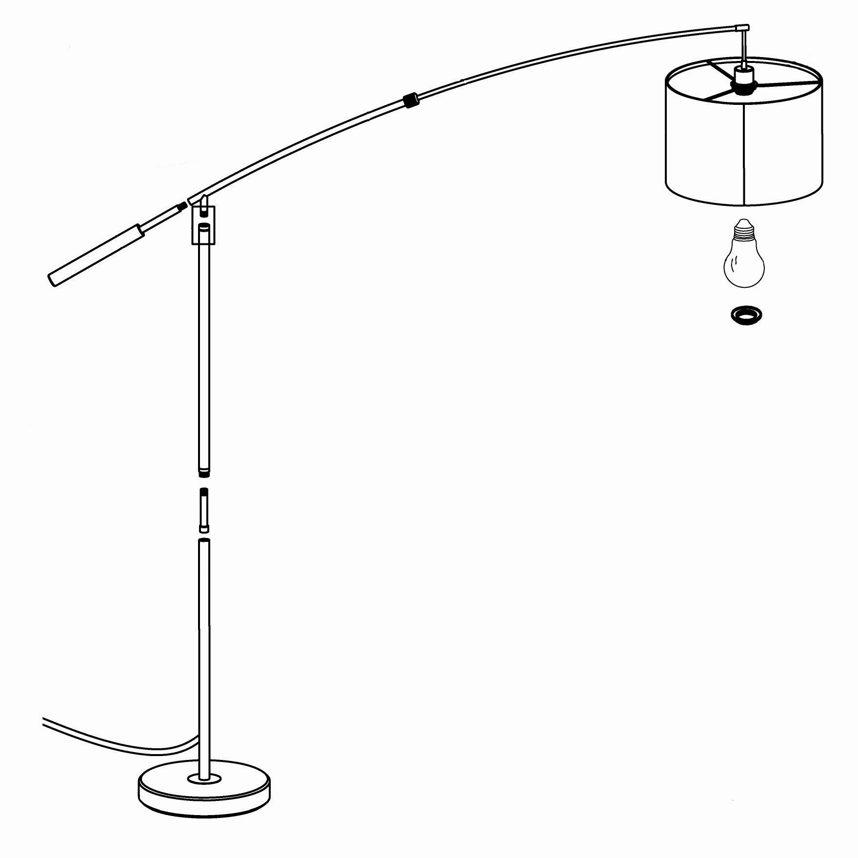 Eglo Nadina Nickel Boom Arm Floor Lamp With White Fabric Shade