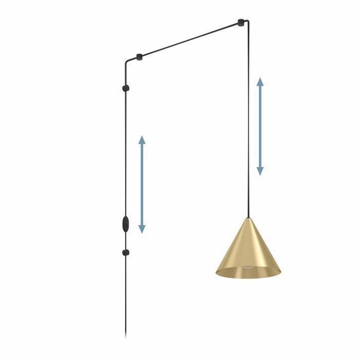 Eglo Narices Brass Conical Ceiling Pendant