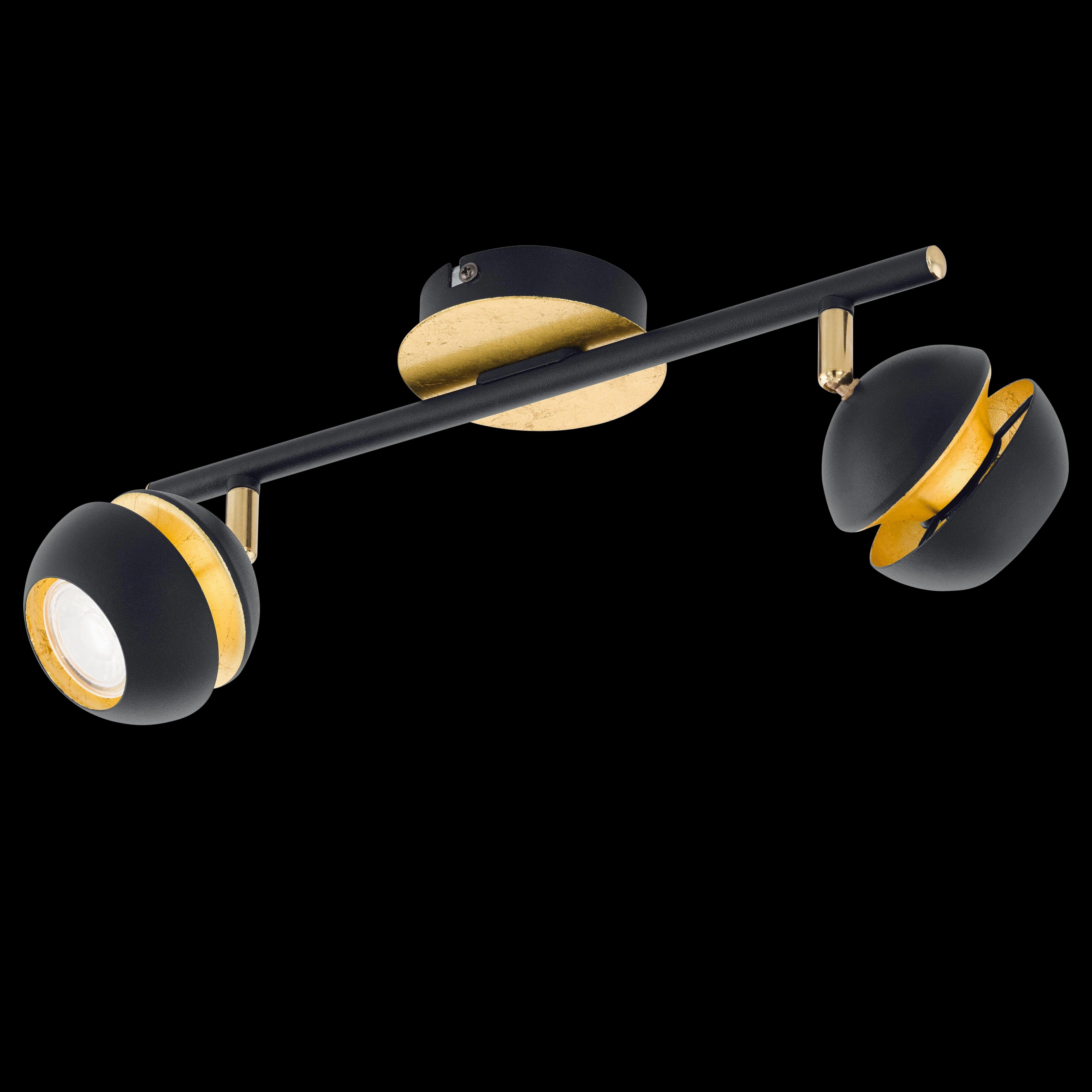 Eglo Nocito Gold & Black 2 Light Bar Spotlight