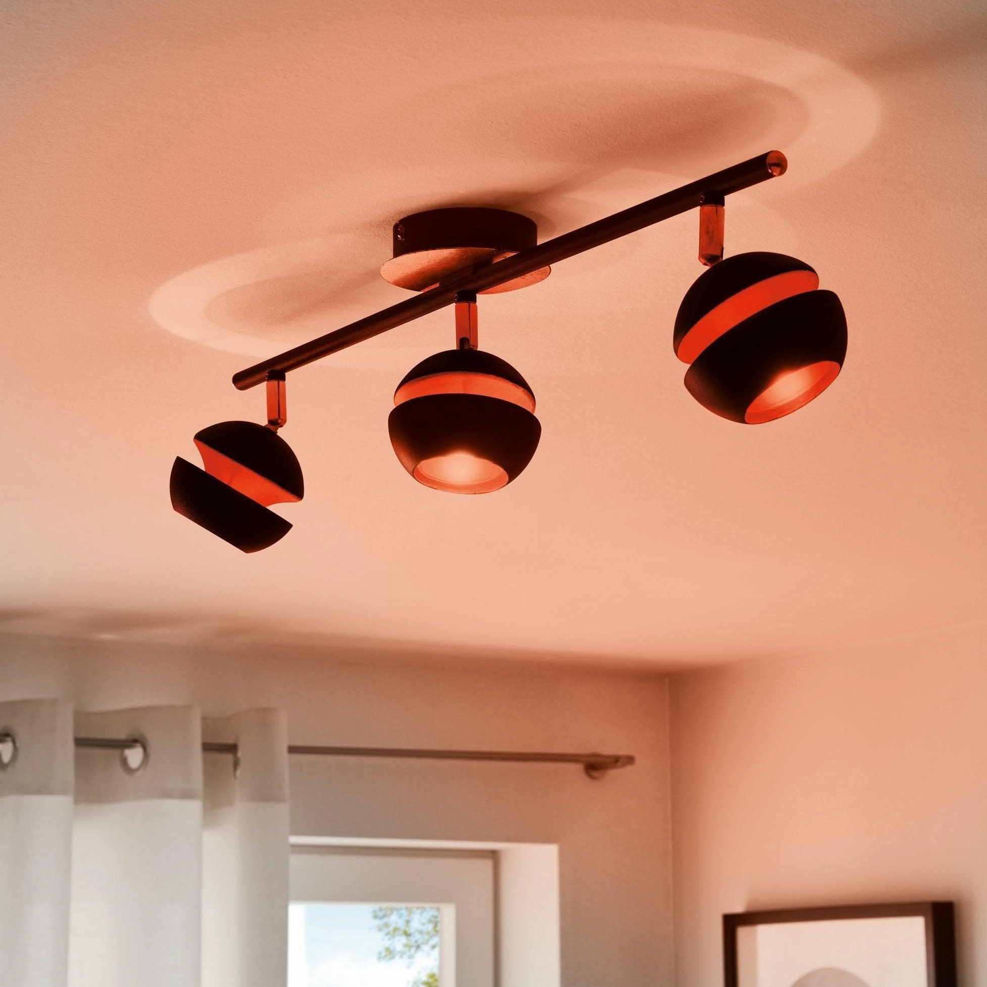 Eglo Nocito Gold & Black 3 Light Bar Spotlight