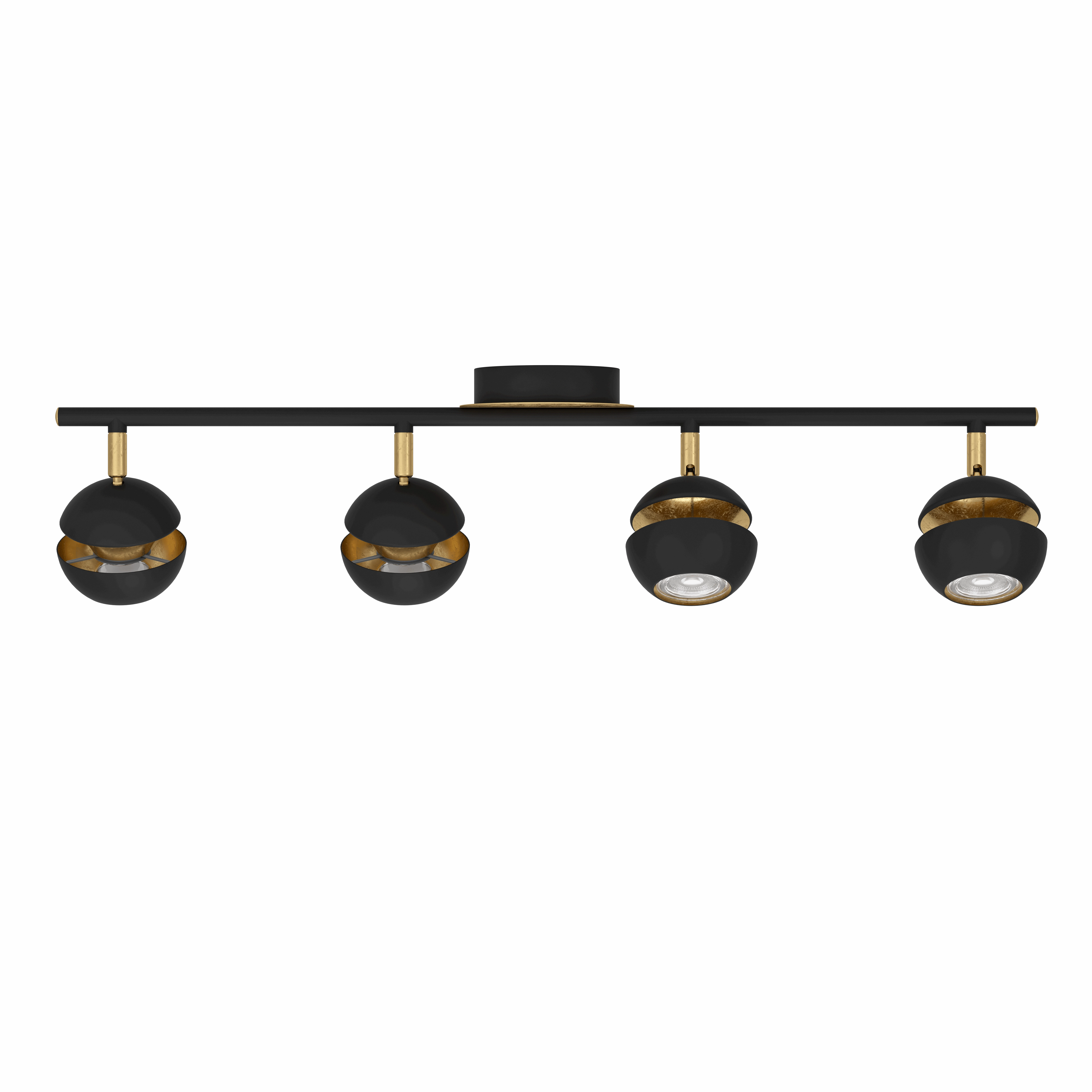 Eglo Nocito Gold & Black 4 Light Bar Spotlight
