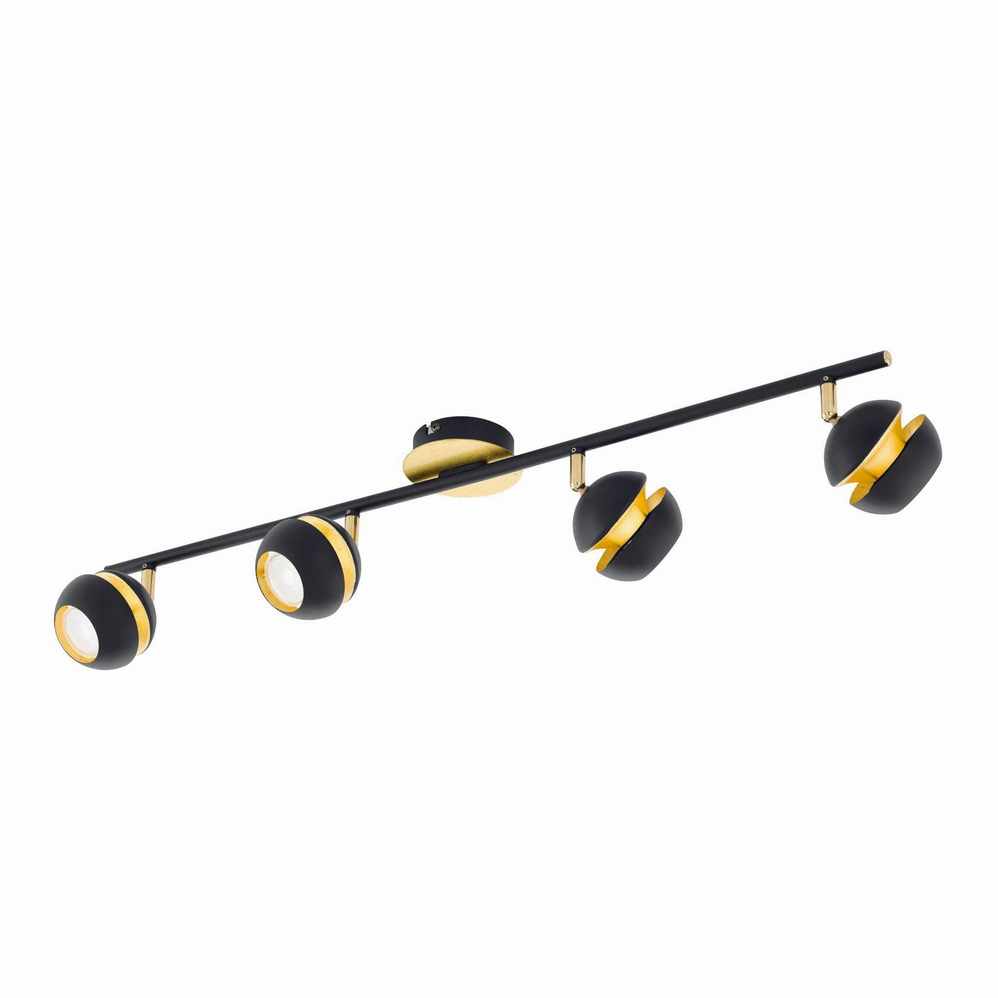 Eglo Nocito Gold & Black 4 Light Bar Spotlight