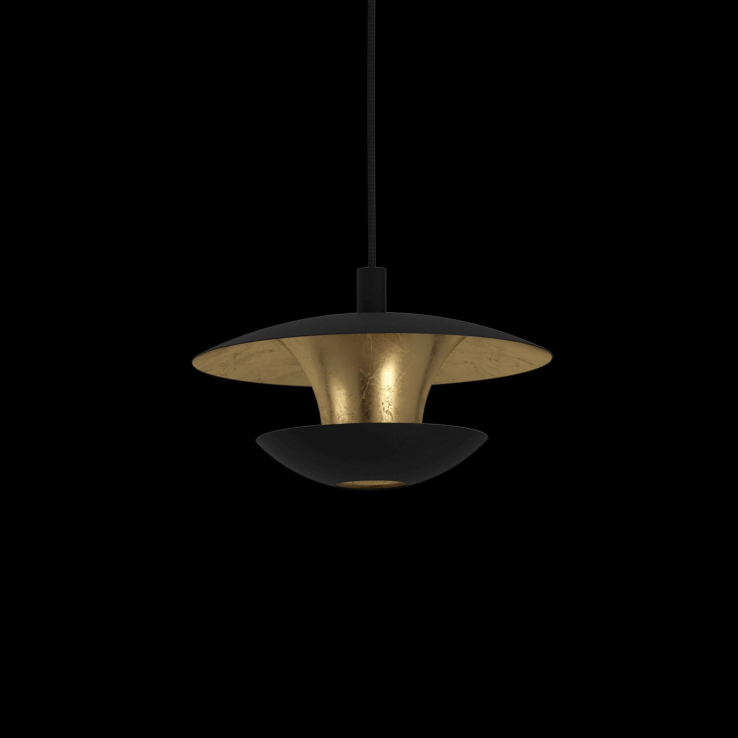 Eglo Nuvano 3 Light Black & Gold Ceiling Pendant