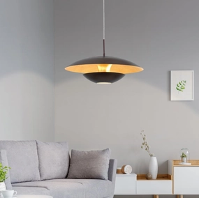 Eglo Nuvano Black & Gold Metal Ceiling Pendant sleek LED ceiling lamp