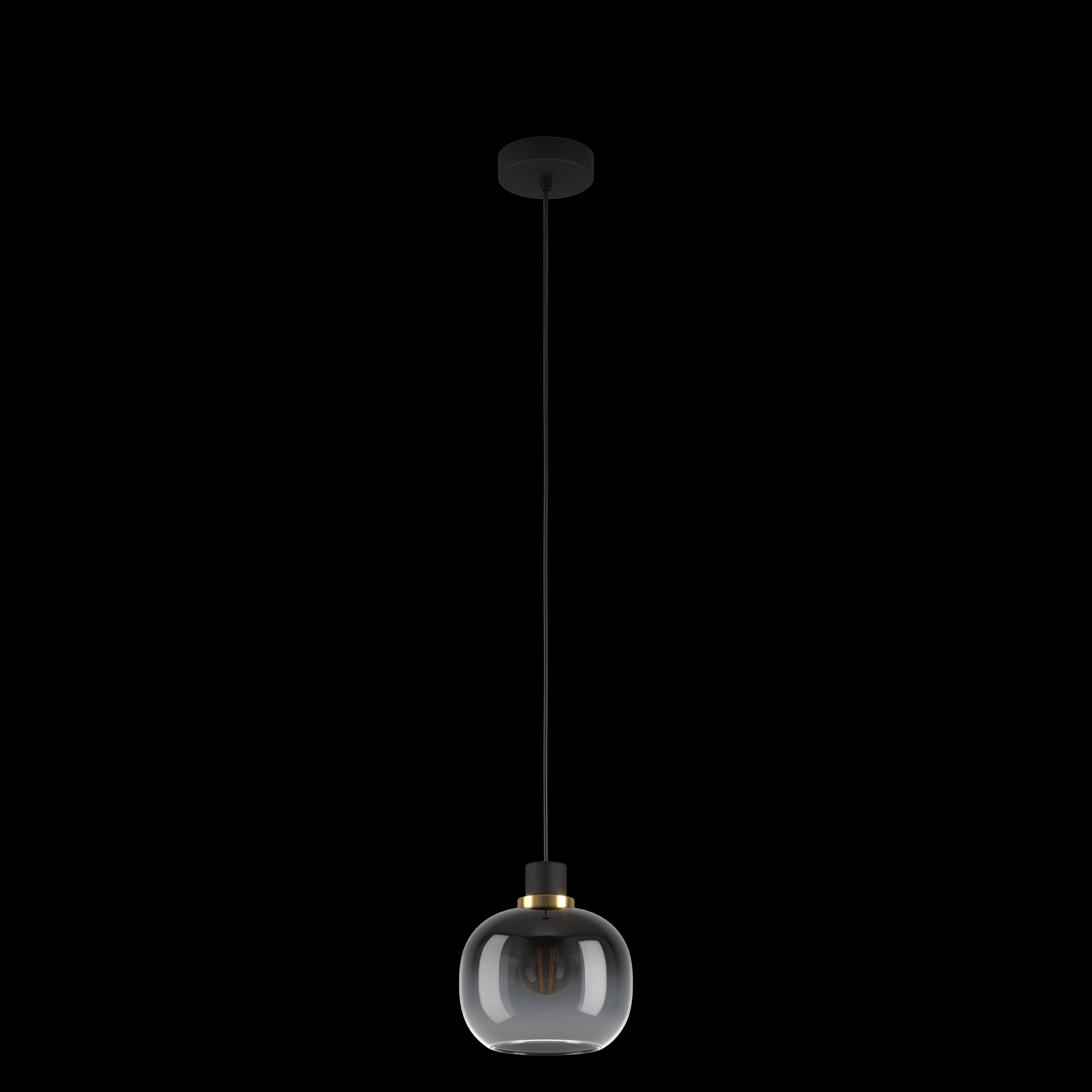 Eglo Oilella Spherical Black & Grey Glass Pendant