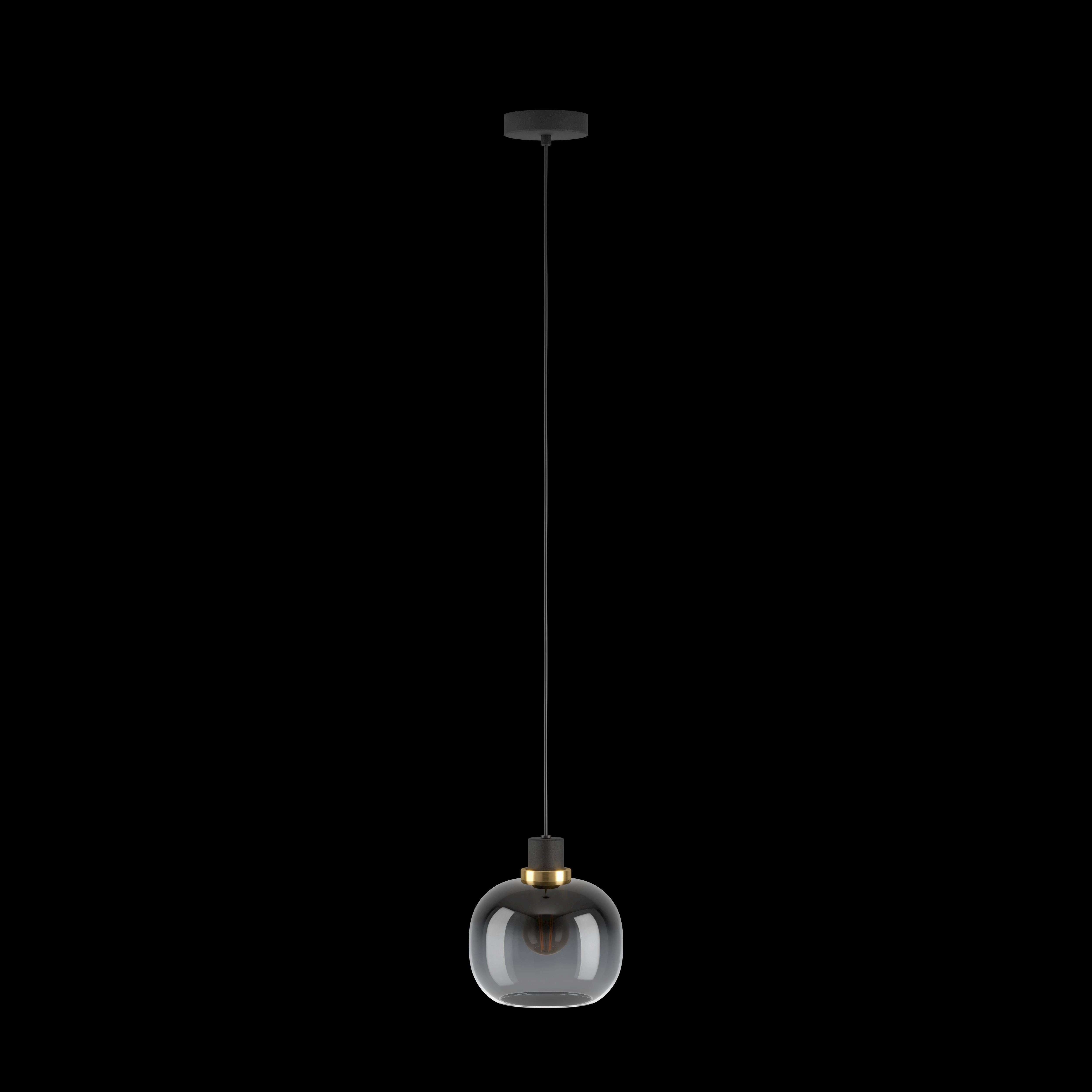 Eglo Oilella Spherical Black & Grey Glass Pendant