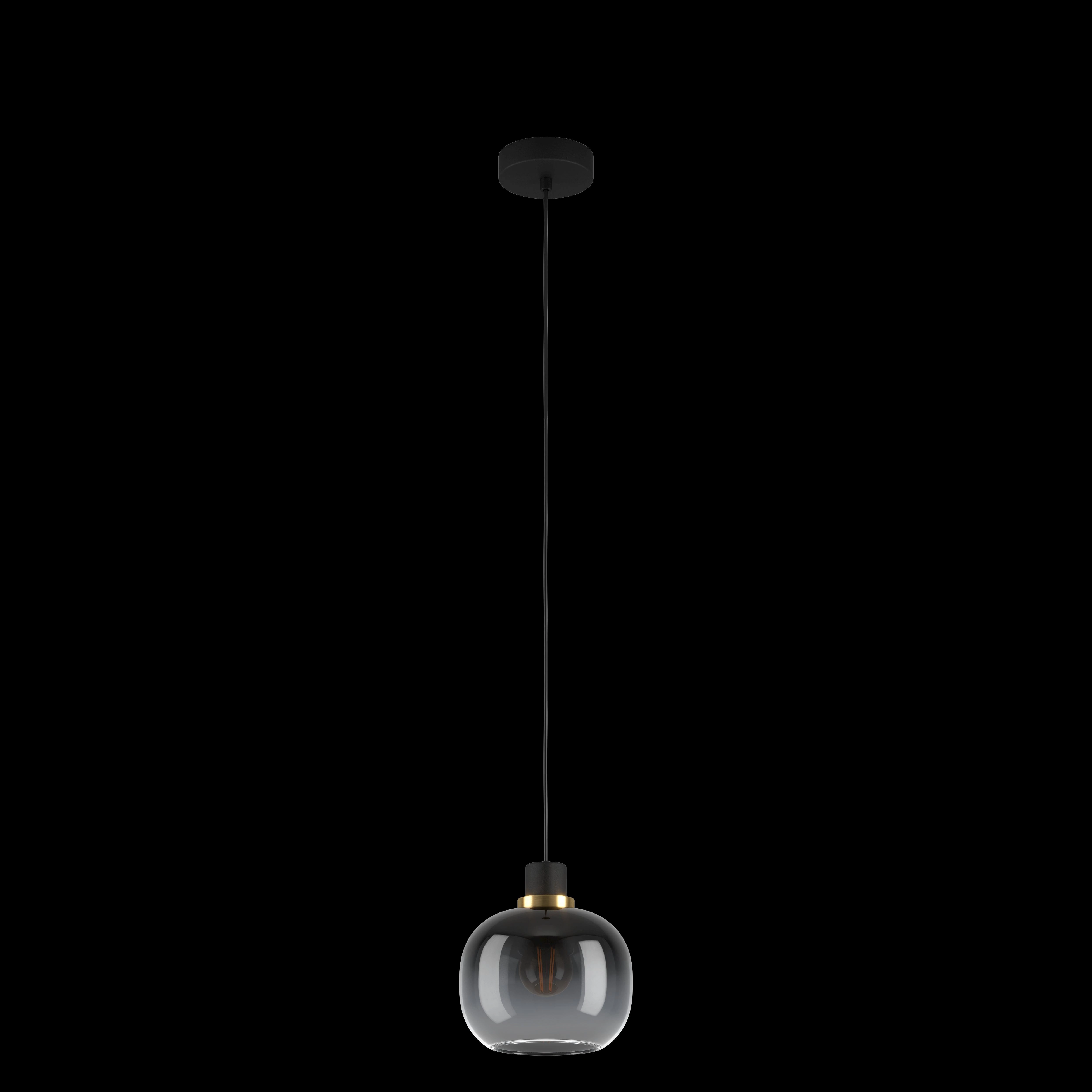 Eglo Oilella Spherical Black & Grey Glass Pendant