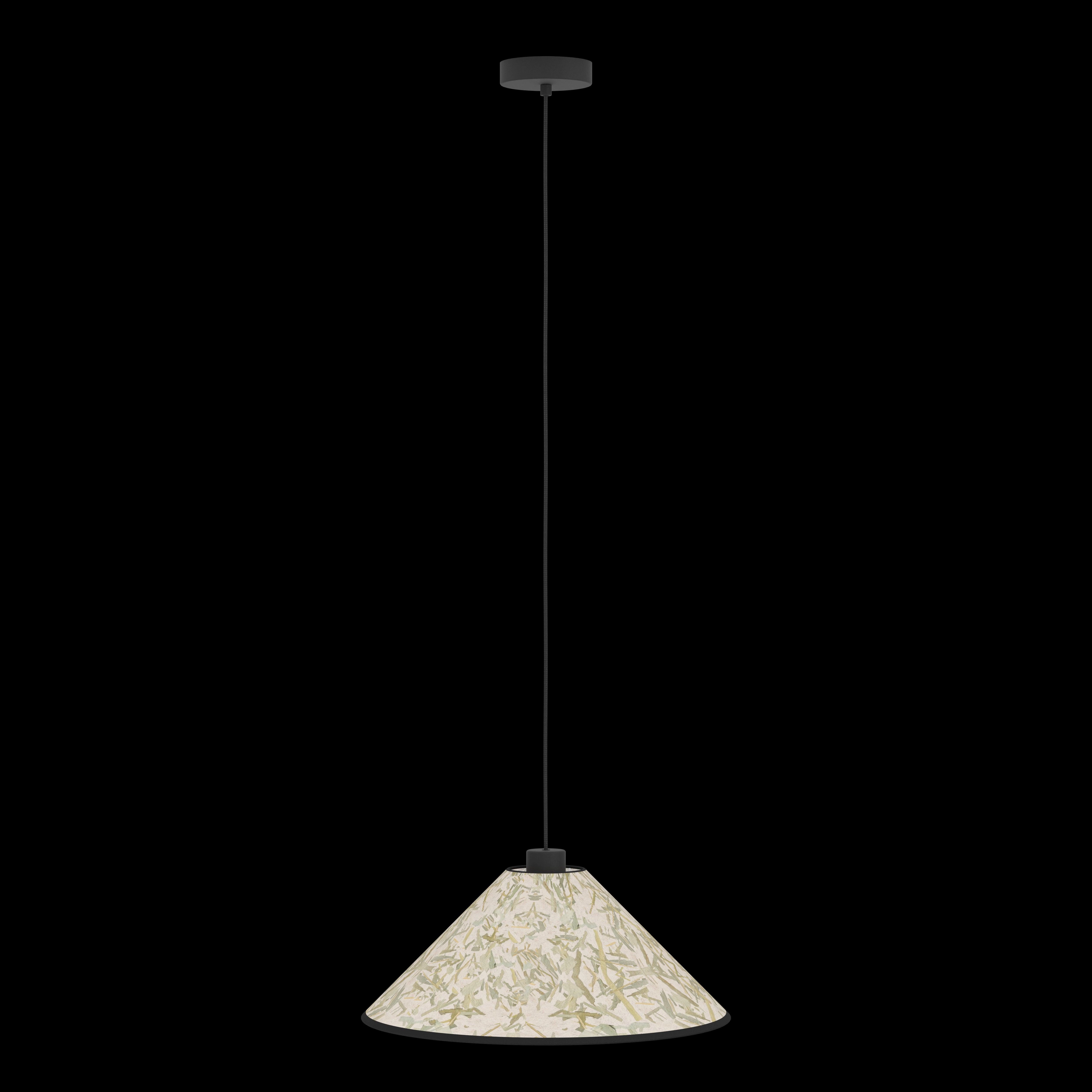 Eglo Oxpark Bamboo Leave Fabric Ceiling Pendant