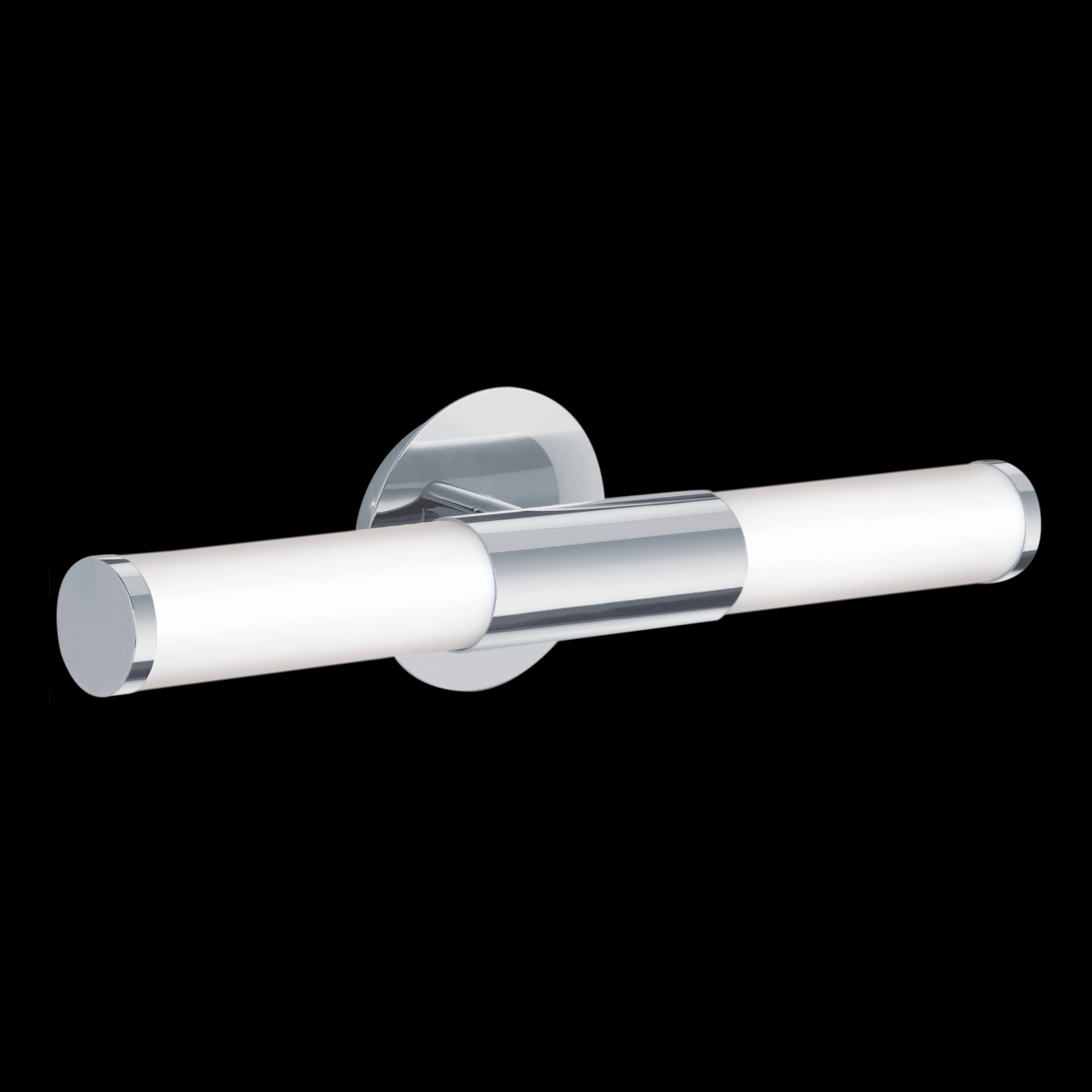Eglo Palmera IP44 Chrome & White Glass Bathroom Wall Light