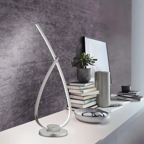 Eglo Palozza 1 Nickel Curved LED Table Lamp energy-saving LED light