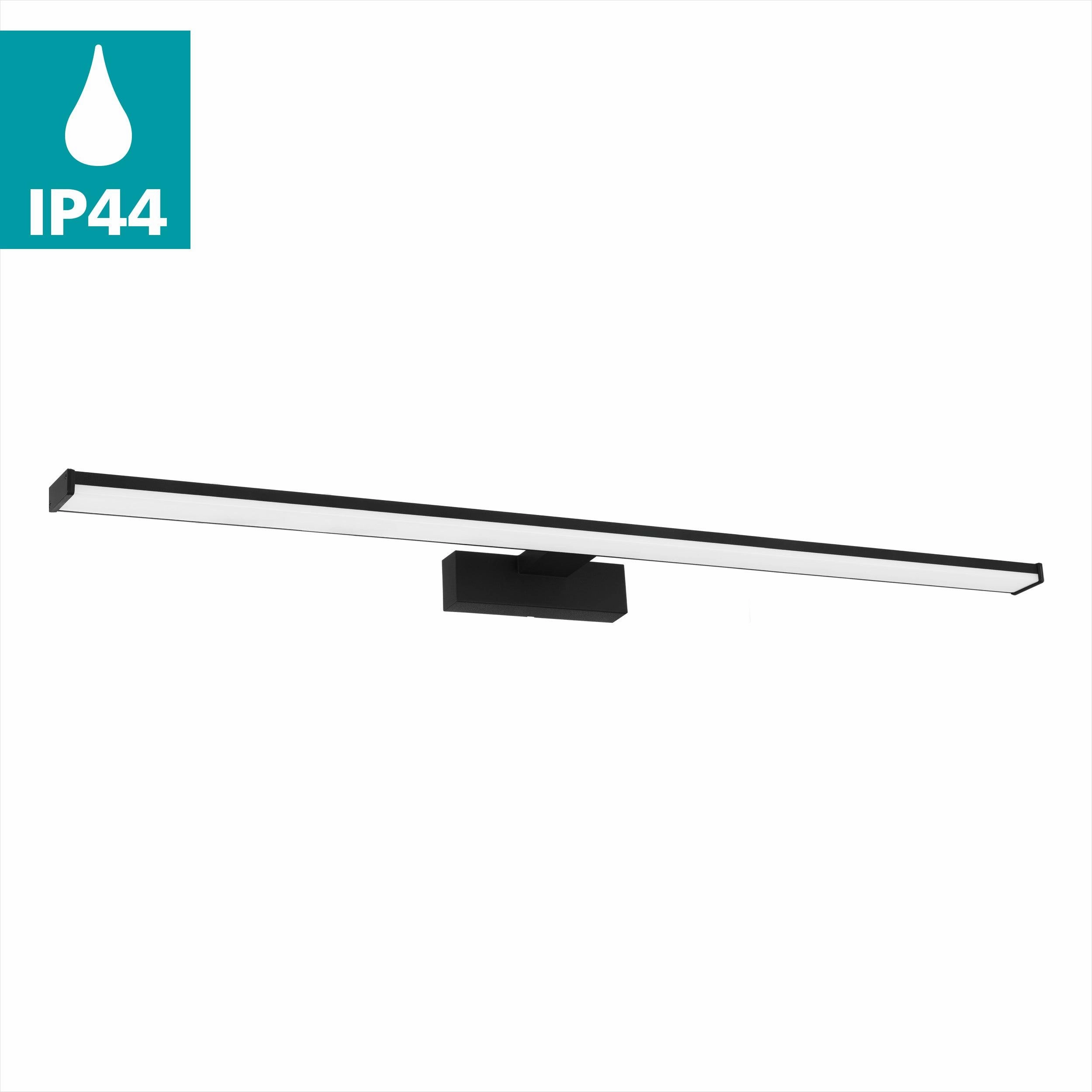 Eglo Pandella 1 IP44 Black LED Bathroom Wall / Mirror Light - 78cm