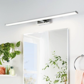 Eglo Pandella 1 IP44 LED Silver Bathroom Wall / Mirror - 120cm vintage desk lamp