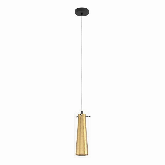 Eglo Pinto Gold Leaf & Clear Glass Ceiling Pendant