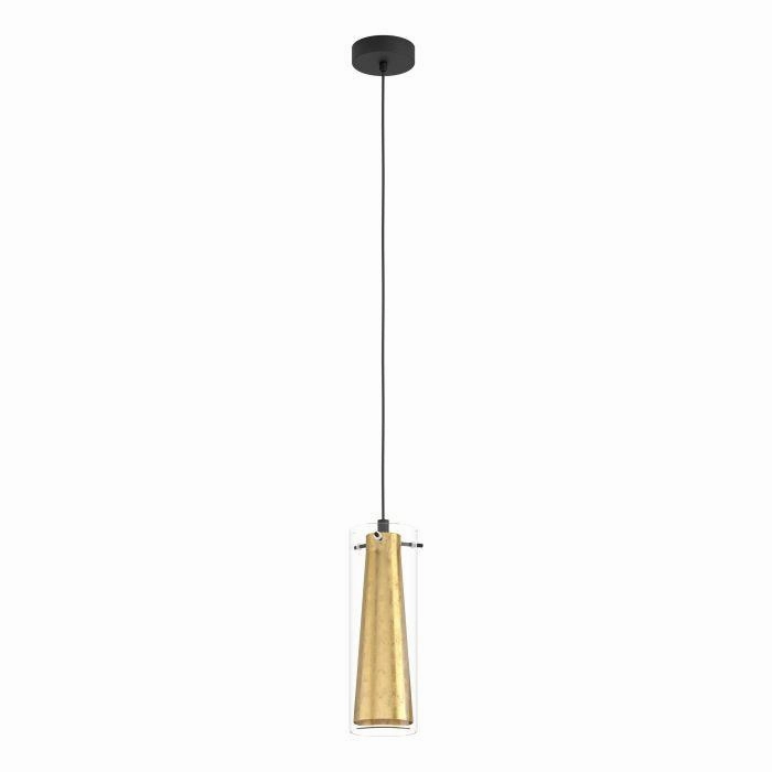Eglo Pinto Gold Leaf & Clear Glass Ceiling Pendant