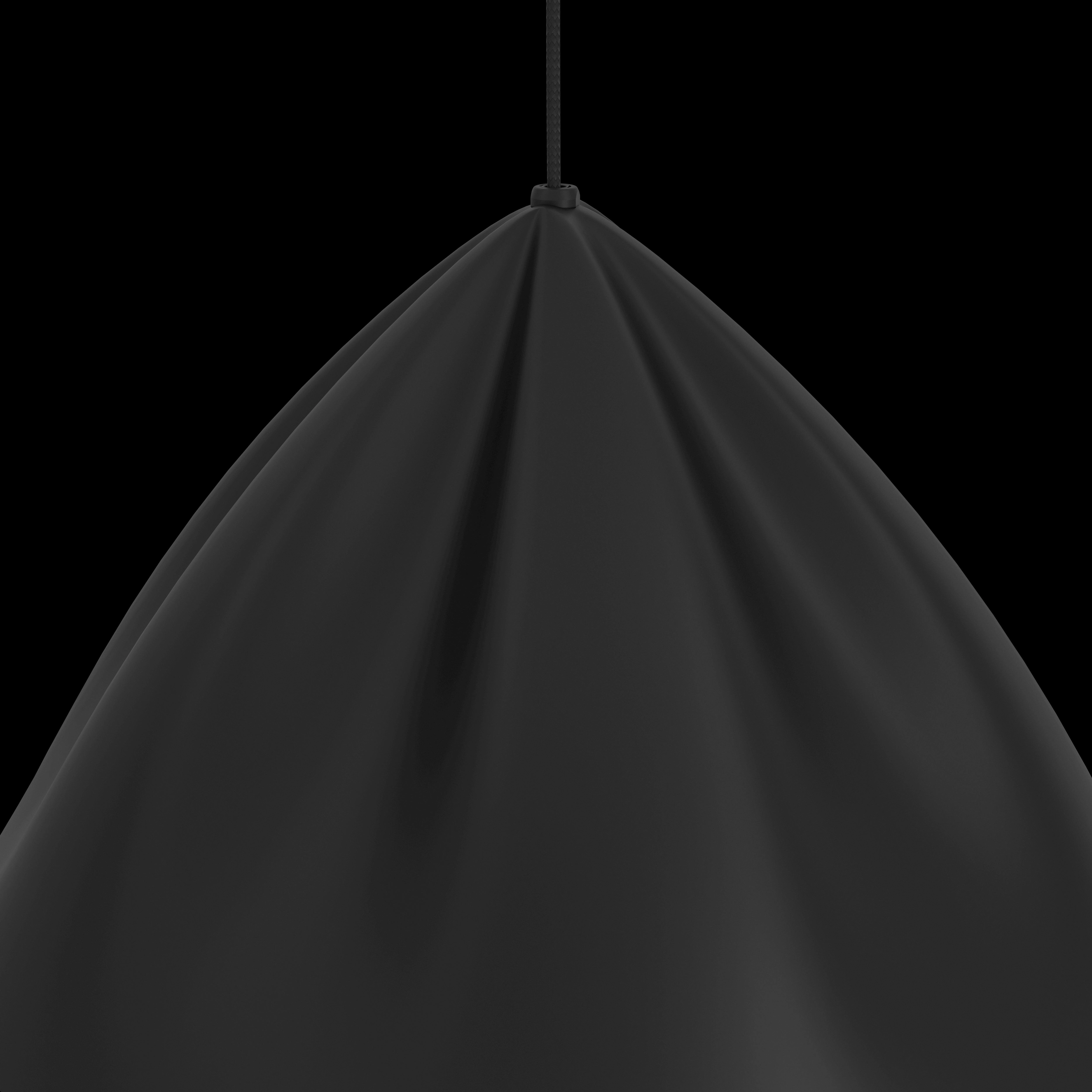 Eglo Podere Conical Black Metal Japandi Pendant