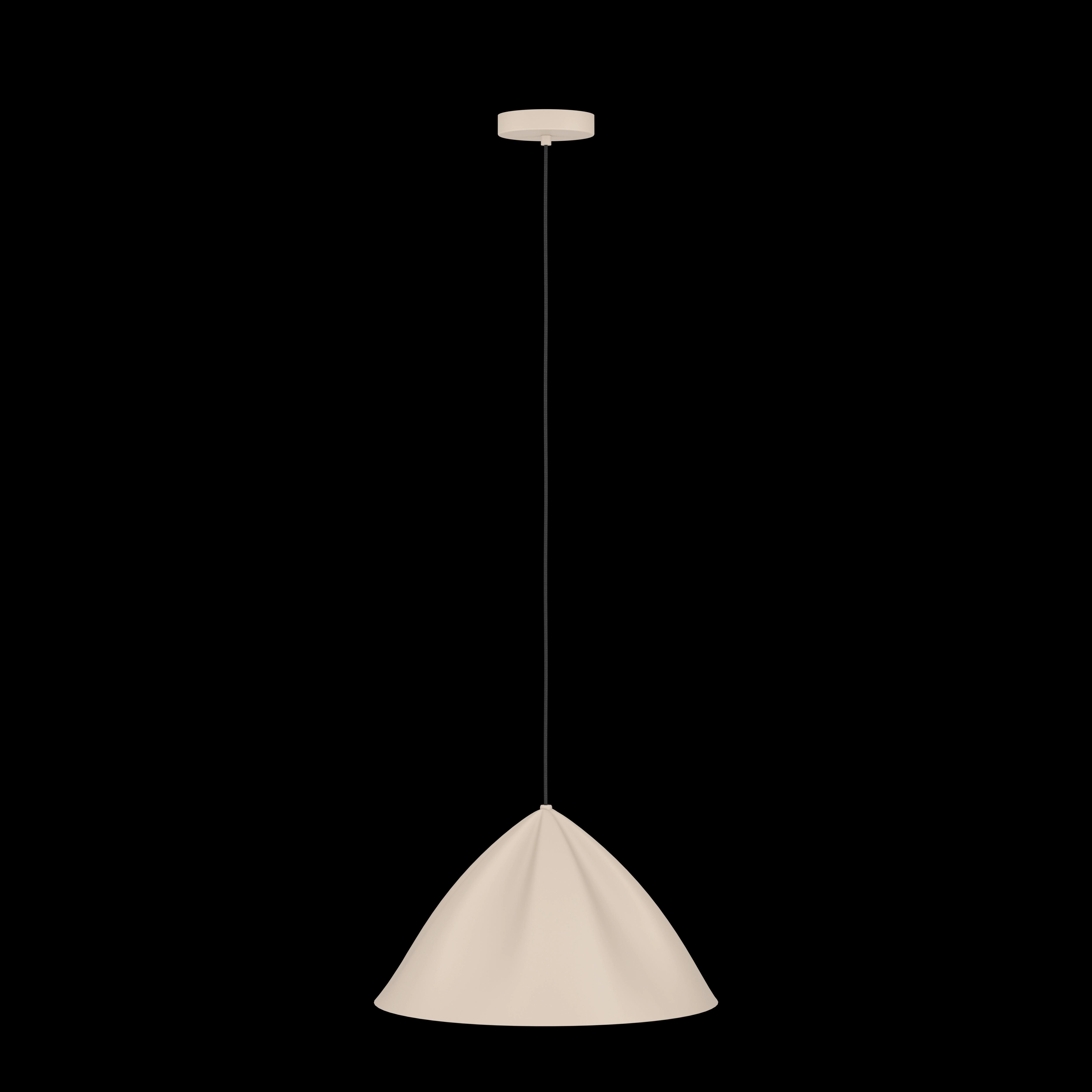 Eglo Podere Conical Sand Metal Japandi Pendant