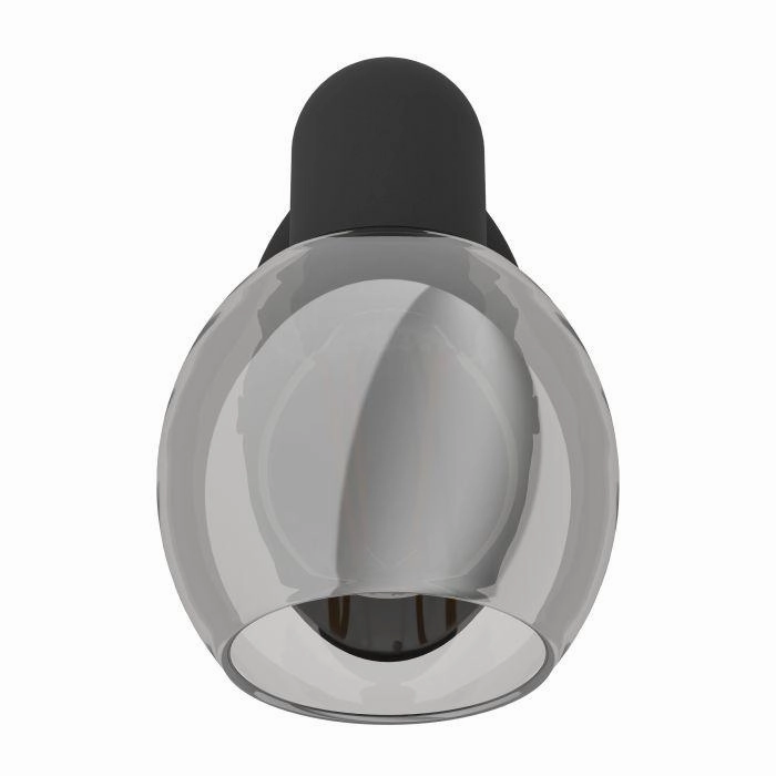 Eglo Pollica Black & Smoked Glass Wall Spotlight