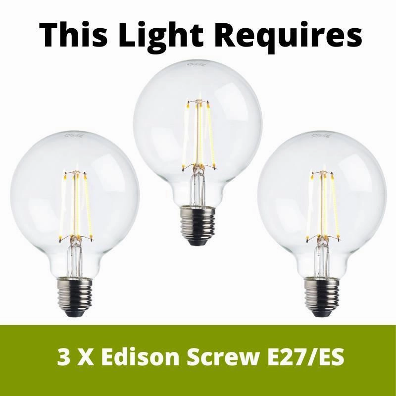 Eglo Pozueta 3 Light Black Cable Set Pendant