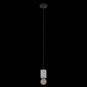 Eglo Prestwick 3 Concrete & Black Ceiling Pendant sleek LED ceiling lamp