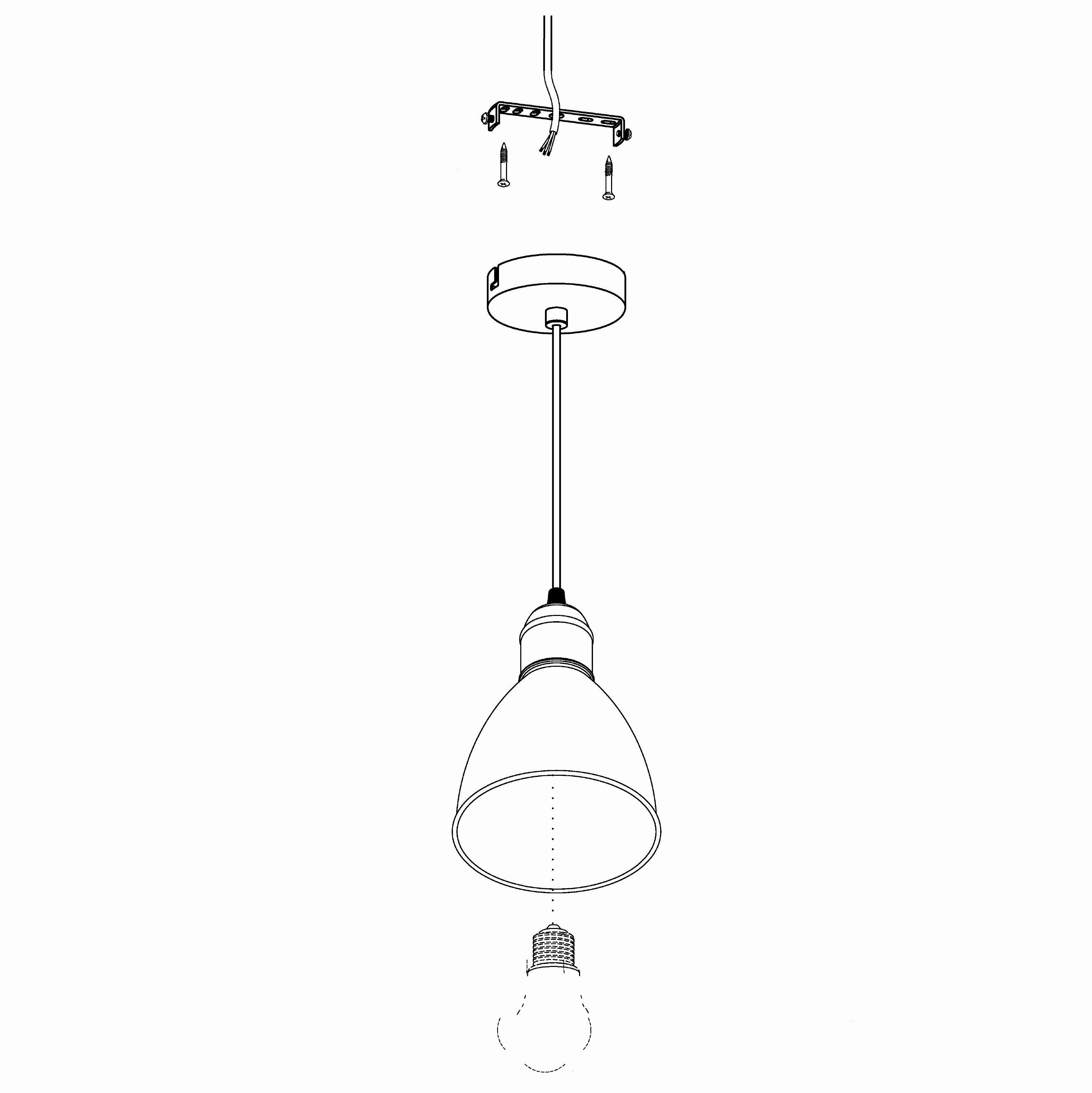 Eglo Priddy Black Round Metal Industrial Ceiling Pendant