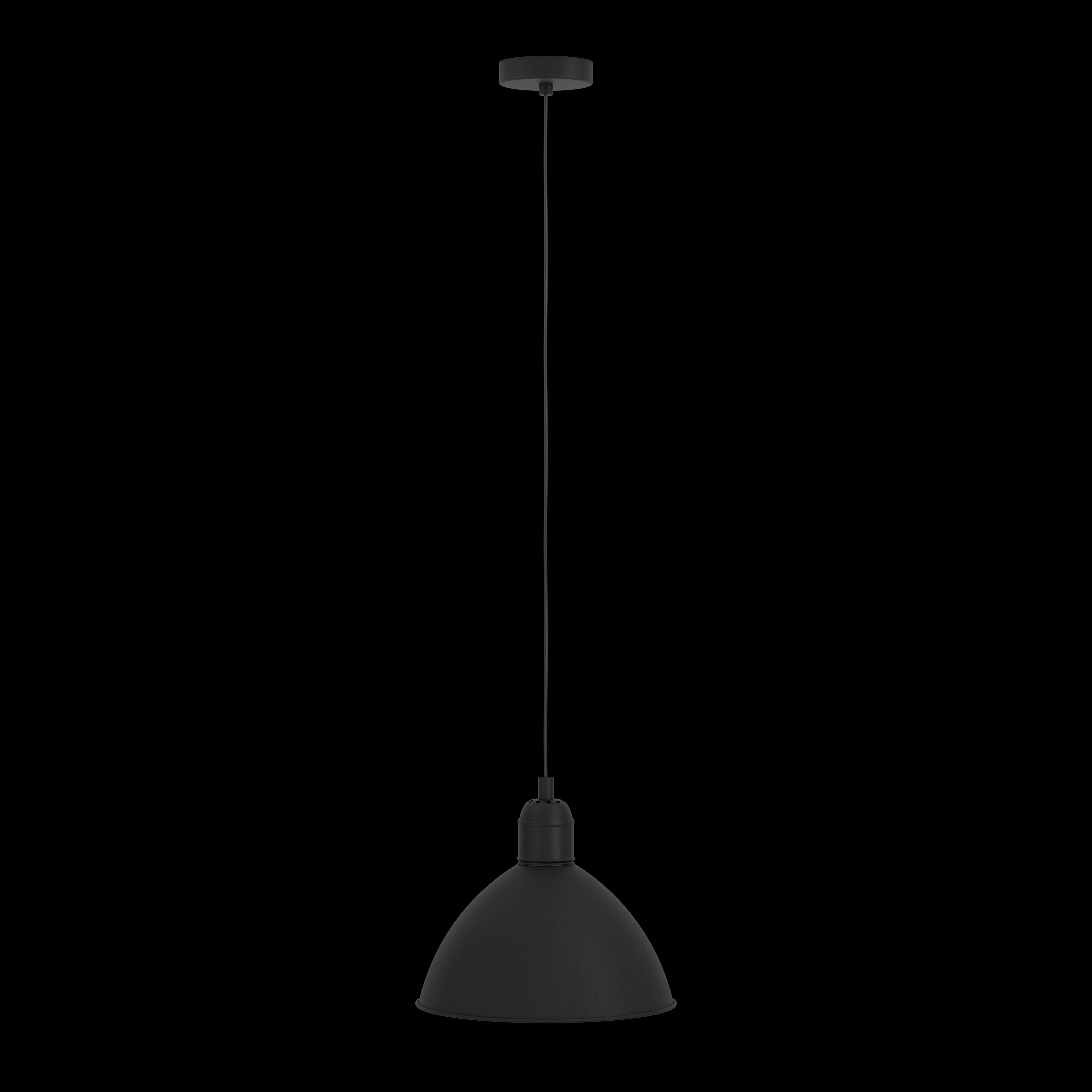 Eglo Priddy Black Steel Industrial Ceiling Pendant