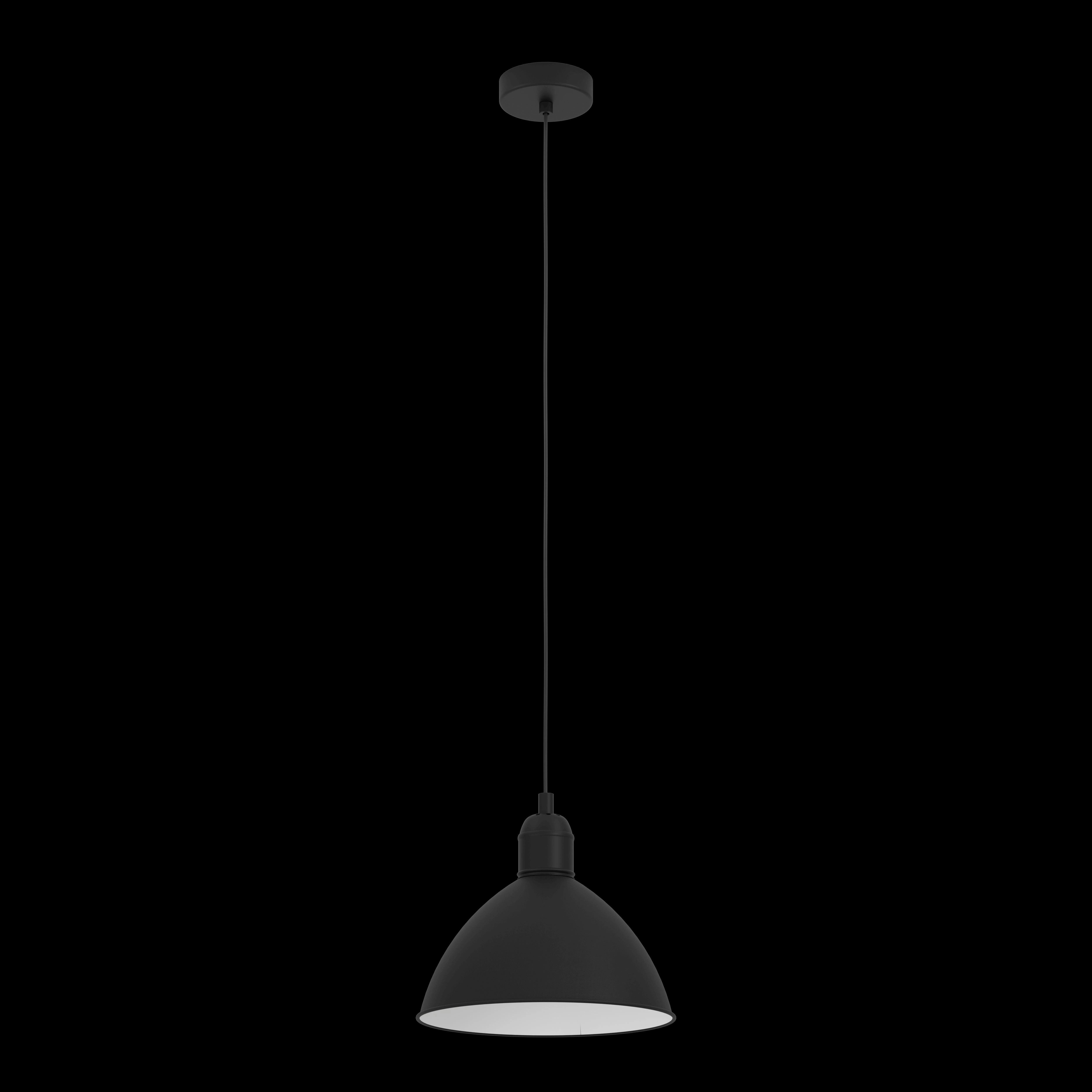 Eglo Priddy Black Steel Industrial Ceiling Pendant