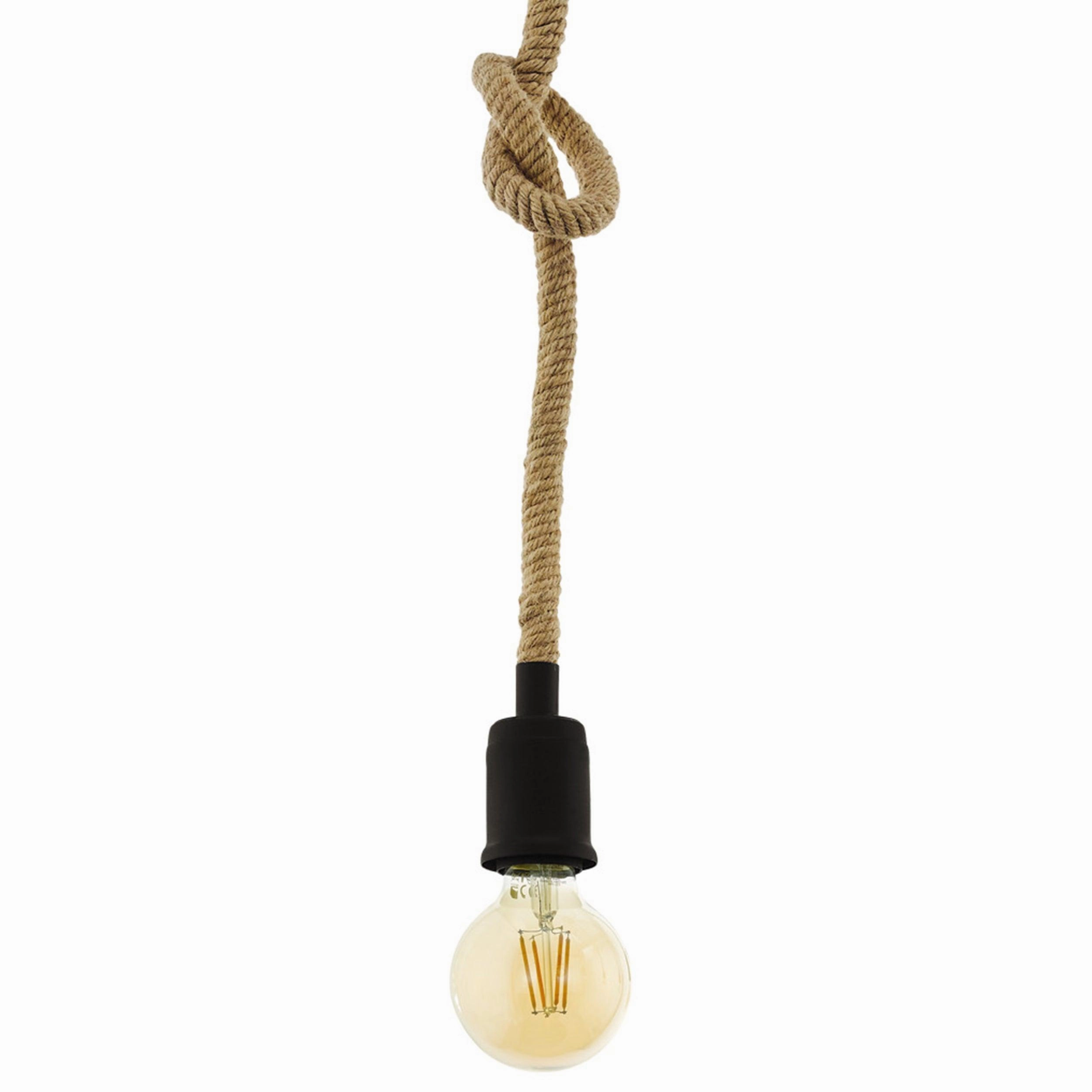 Eglo Rampside Hemp Rope Hanging Ceiling Pendant