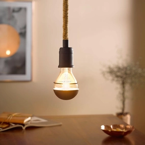 Eglo Rampside Hemp Rope Hanging Ceiling Pendant sleek LED ceiling lamp