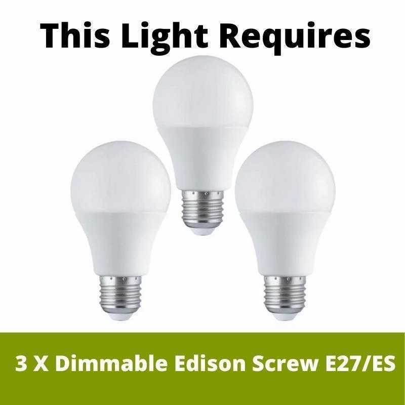 Eglo Rivato 3 Light Bar Chrome Pendant - White Glass Shades